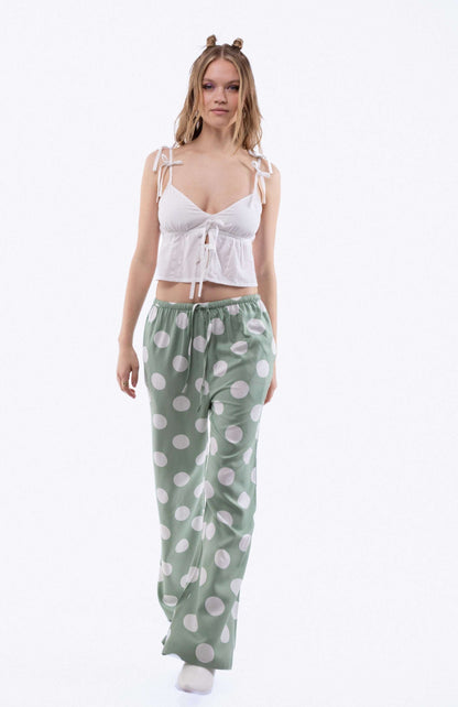 EVA Polka Dot Print Trousers