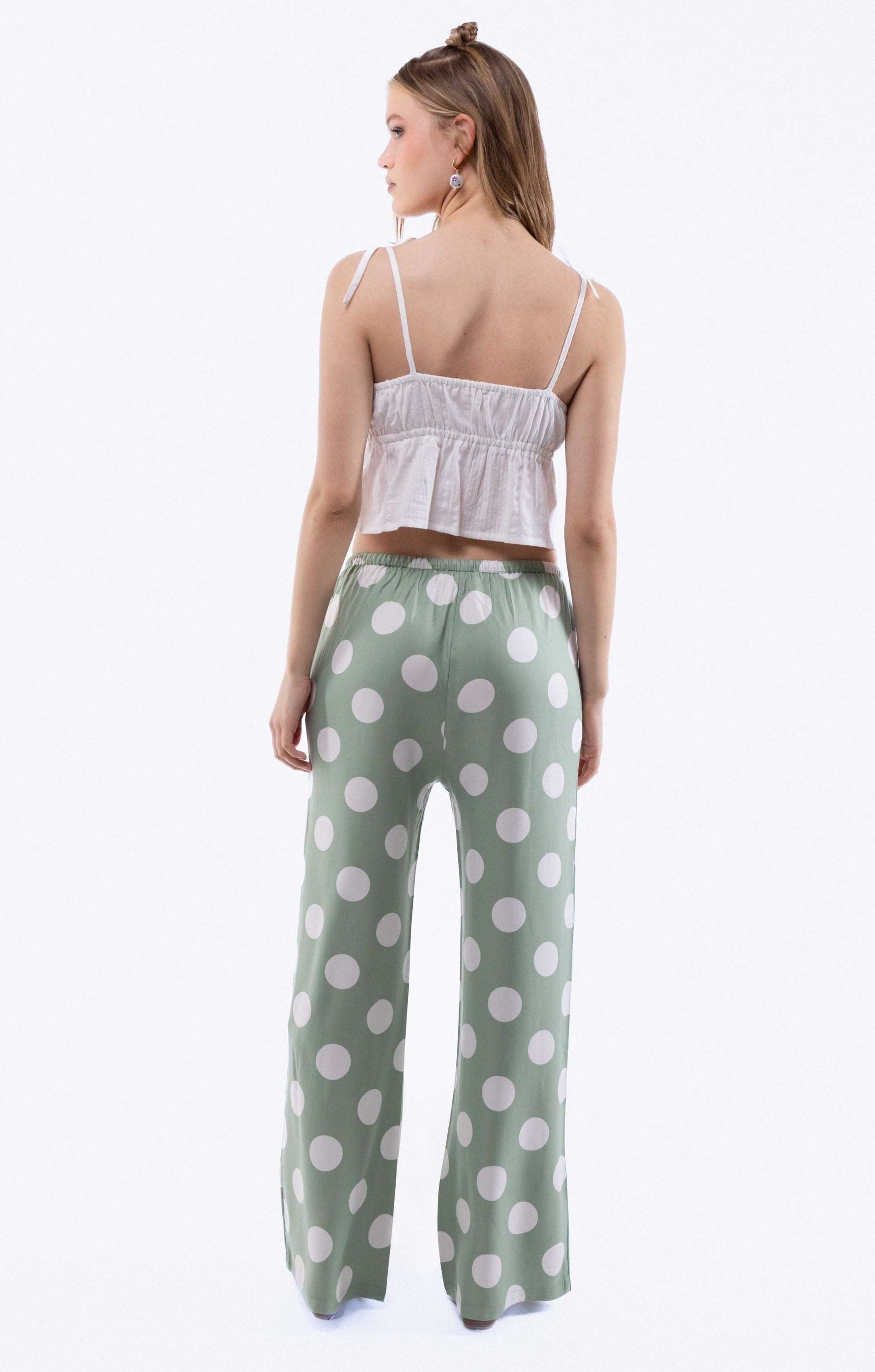 EVA Polka Dot Print Trousers