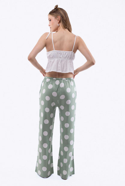 EVA Polka Dot Print Trousers