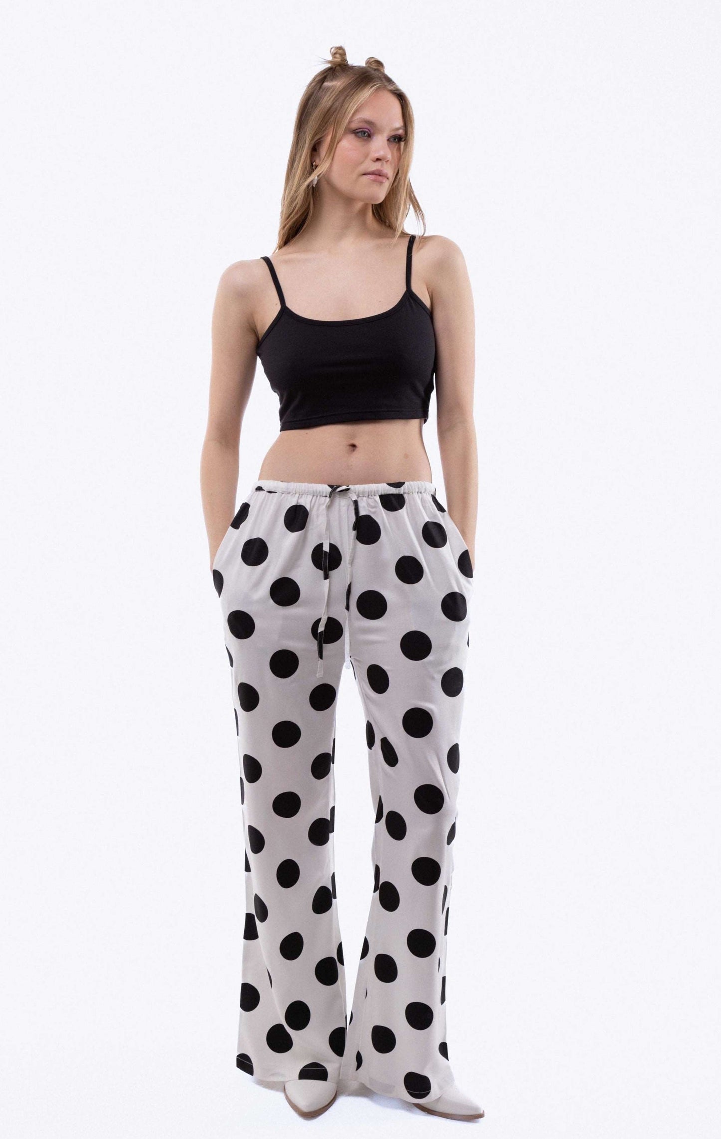 EVA Polka Dot Print Trousers