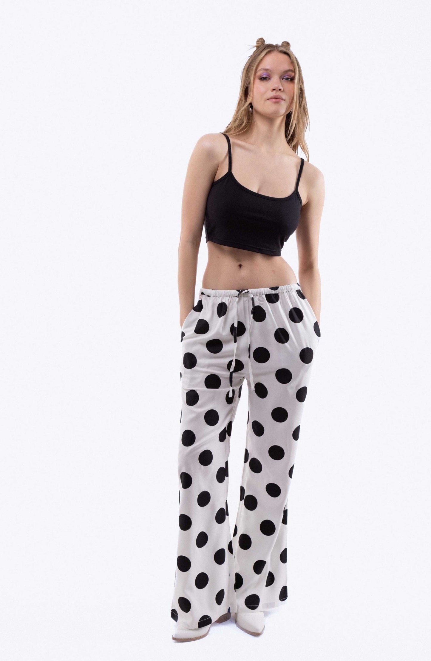 EVA Polka Dot Print Trousers