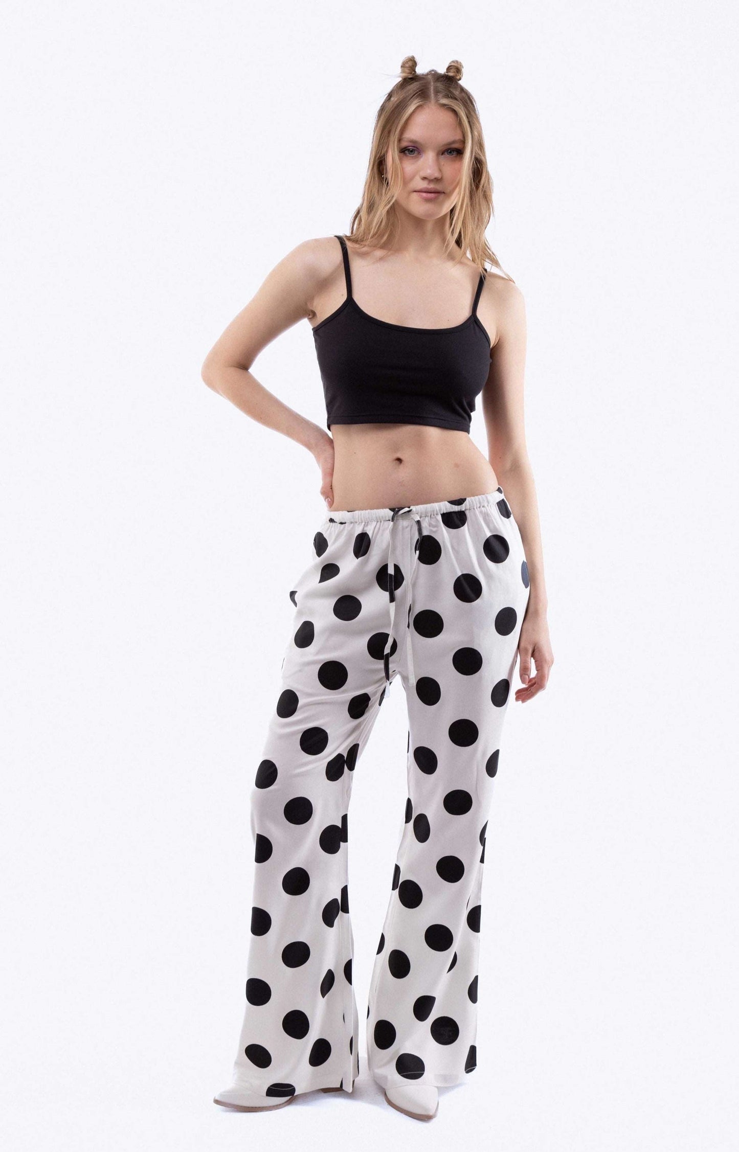 EVA Polka Dot Print Trousers