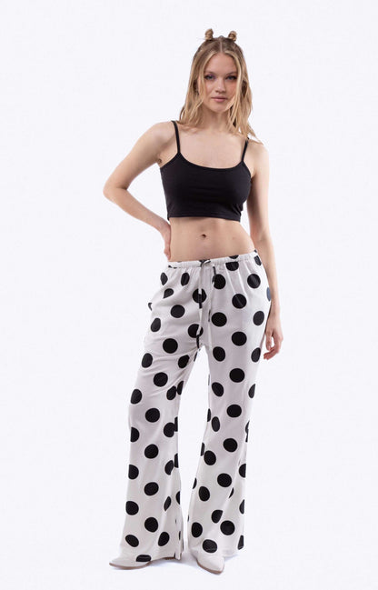 EVA Polka Dot Print Trousers