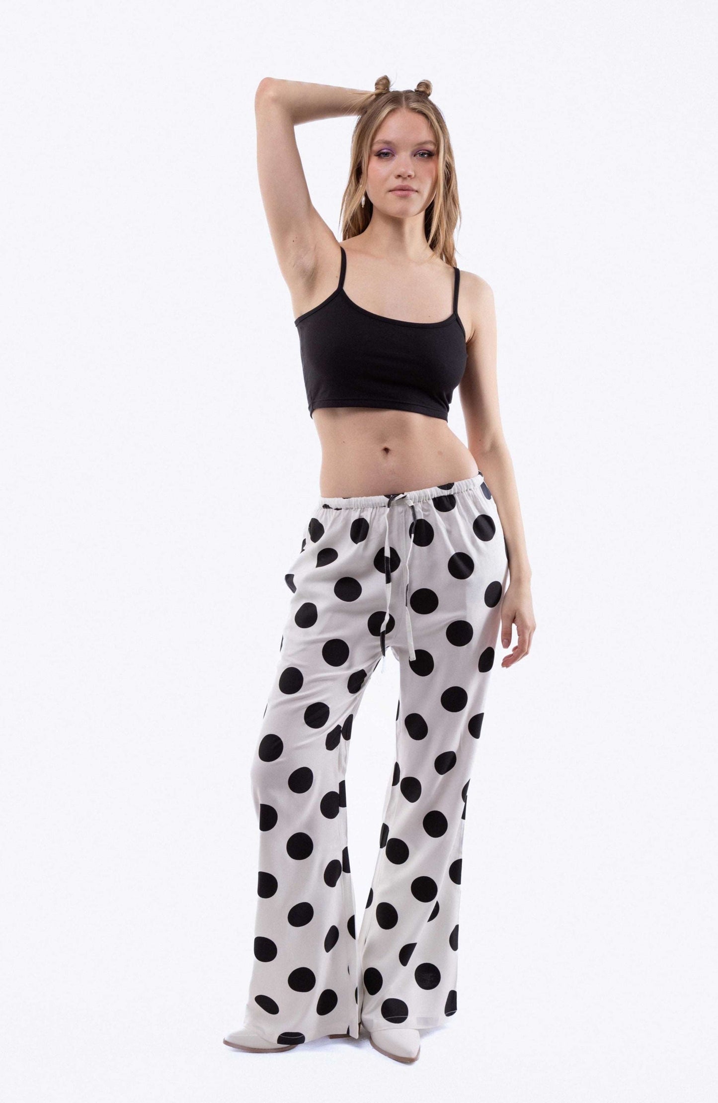 EVA Polka Dot Print Trousers