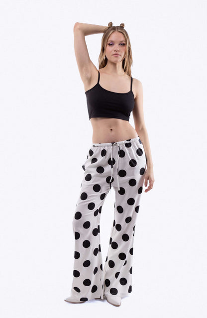 EVA Polka Dot Print Trousers