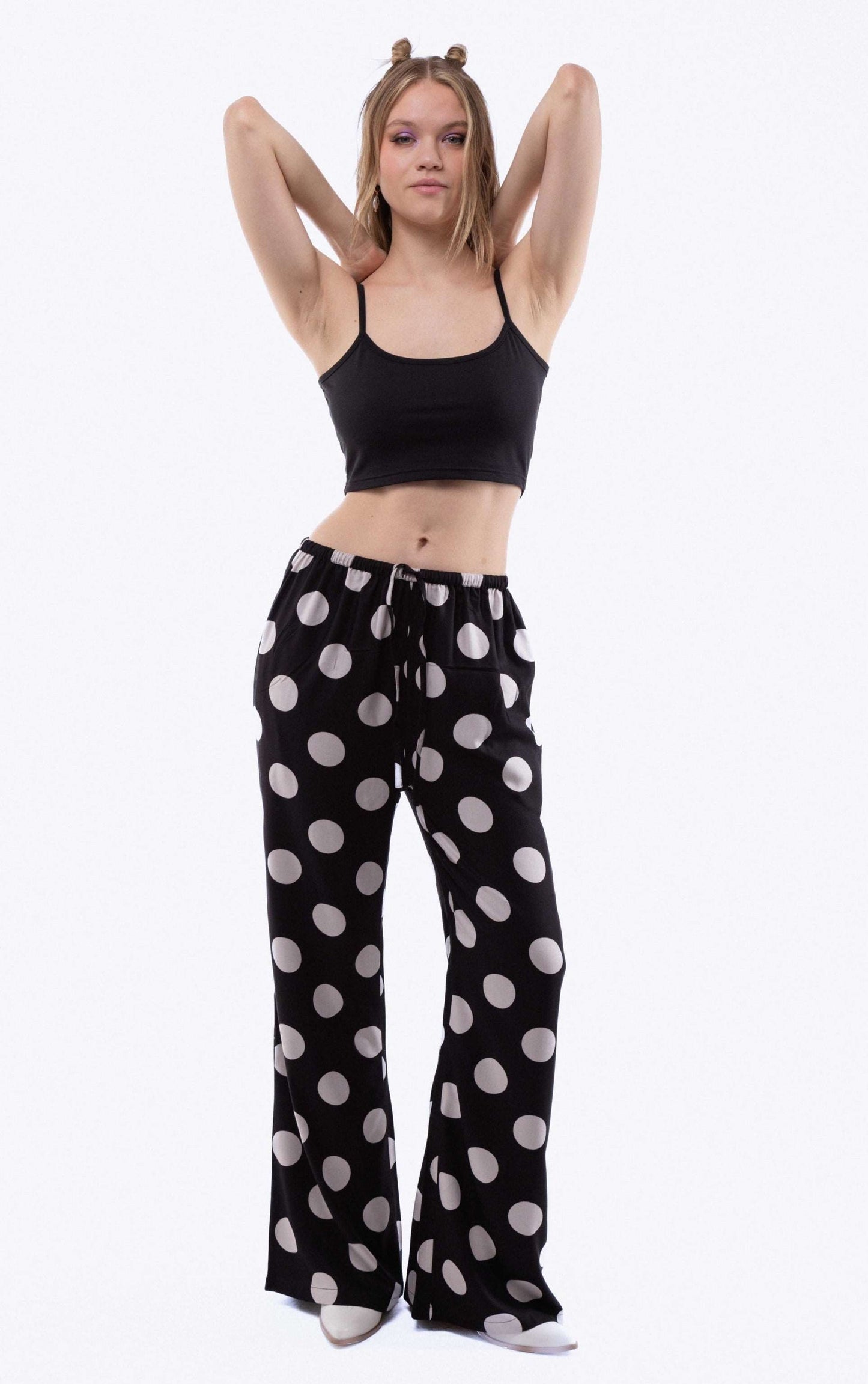 EVA Polka Dot Print Trousers