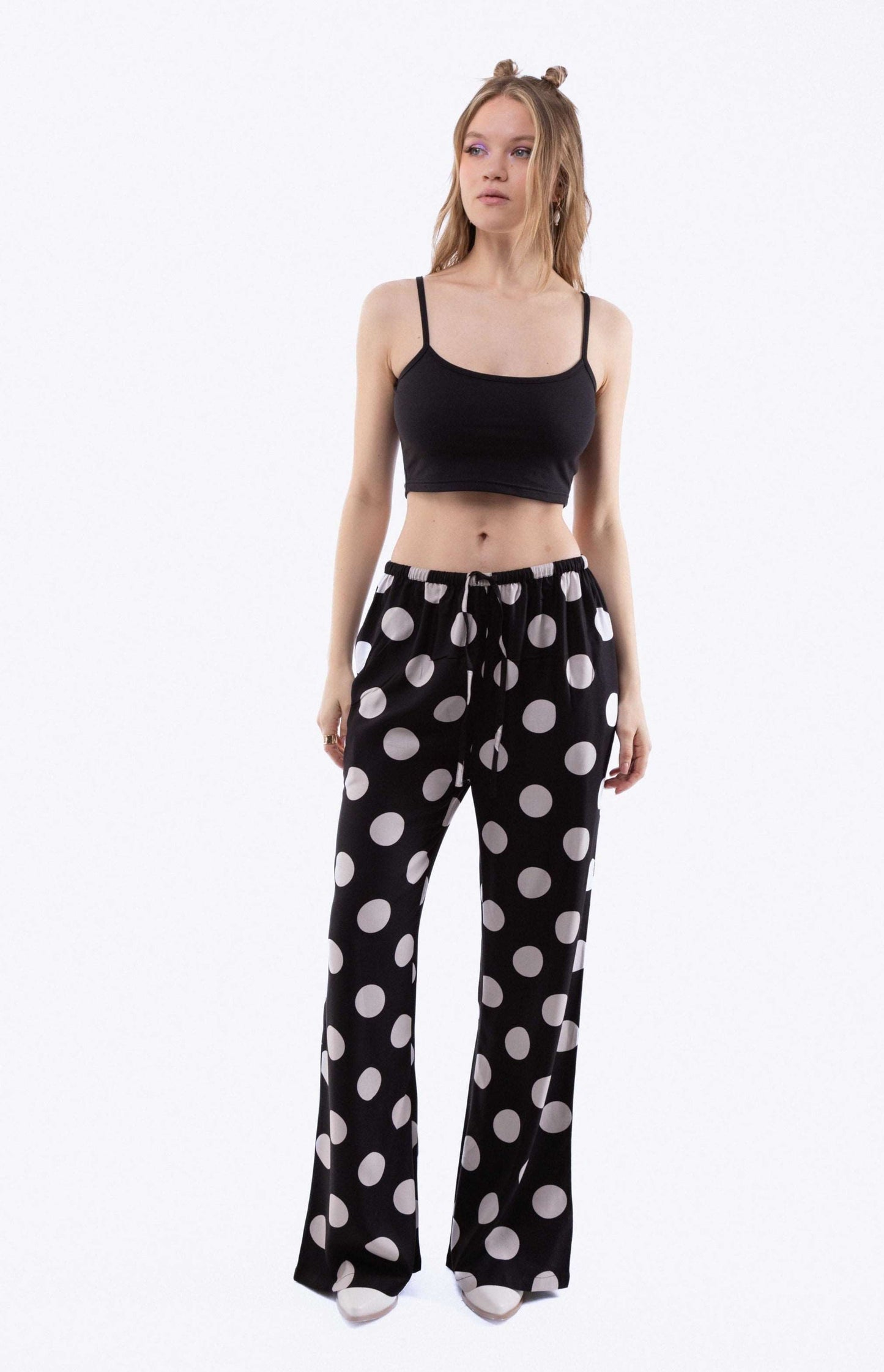 EVA Polka Dot Print Trousers