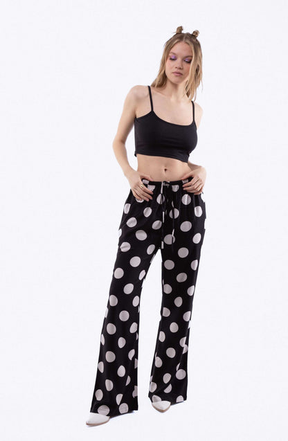 EVA Polka Dot Print Trousers