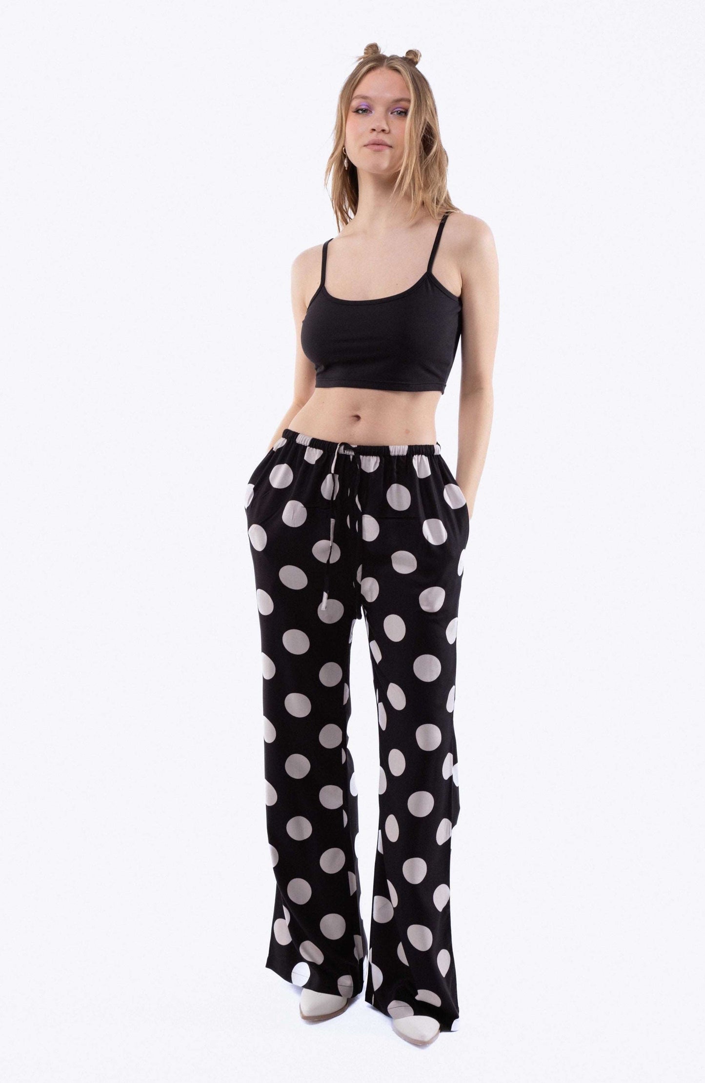 EVA Polka Dot Print Trousers