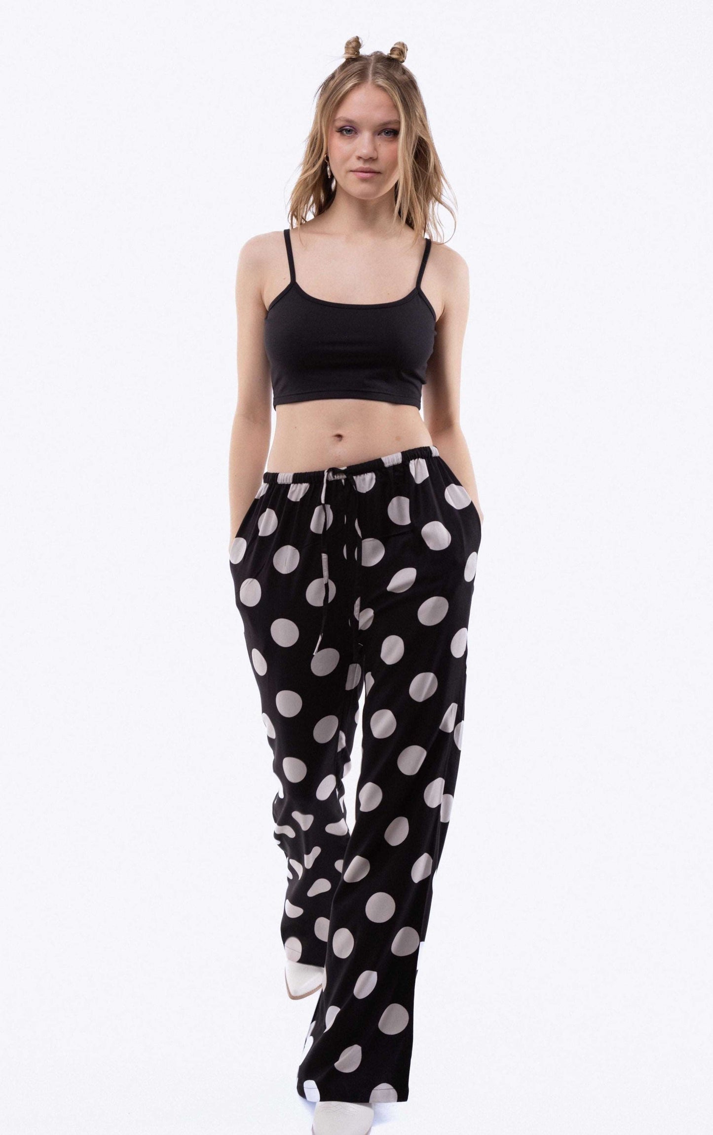 EVA Polka Dot Print Trousers