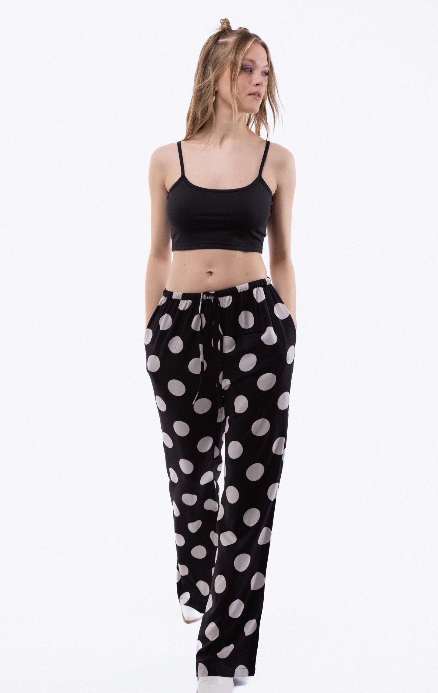 EVA Polka Dot Print Trousers