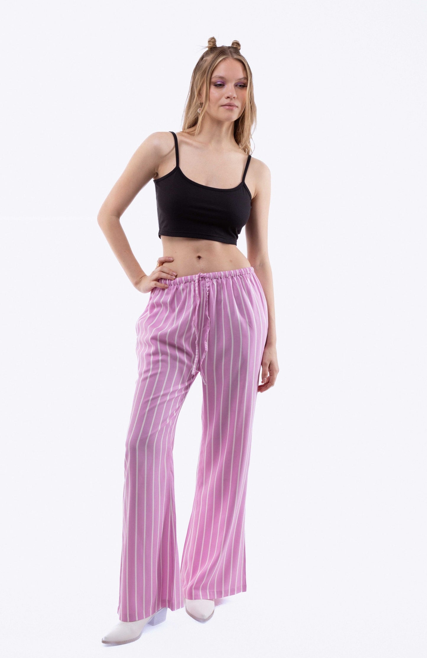 Stripe Festival Wide Leg Trousers