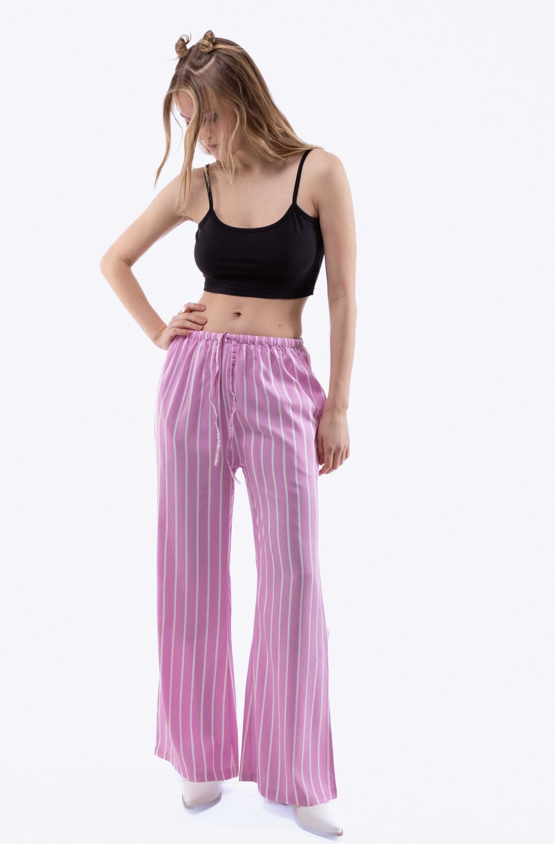 Stripe Festival Wide Leg Trousers