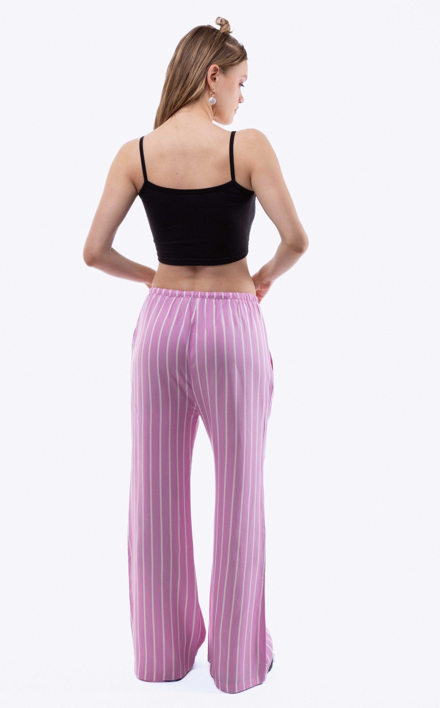 Stripe Festival Wide Leg Trousers