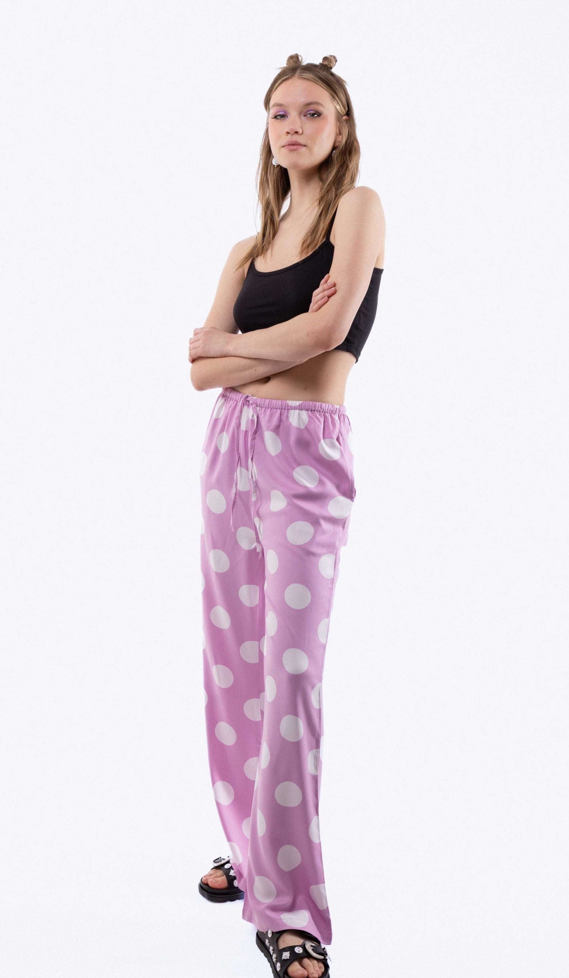 EVA Polka Dot Print Trousers