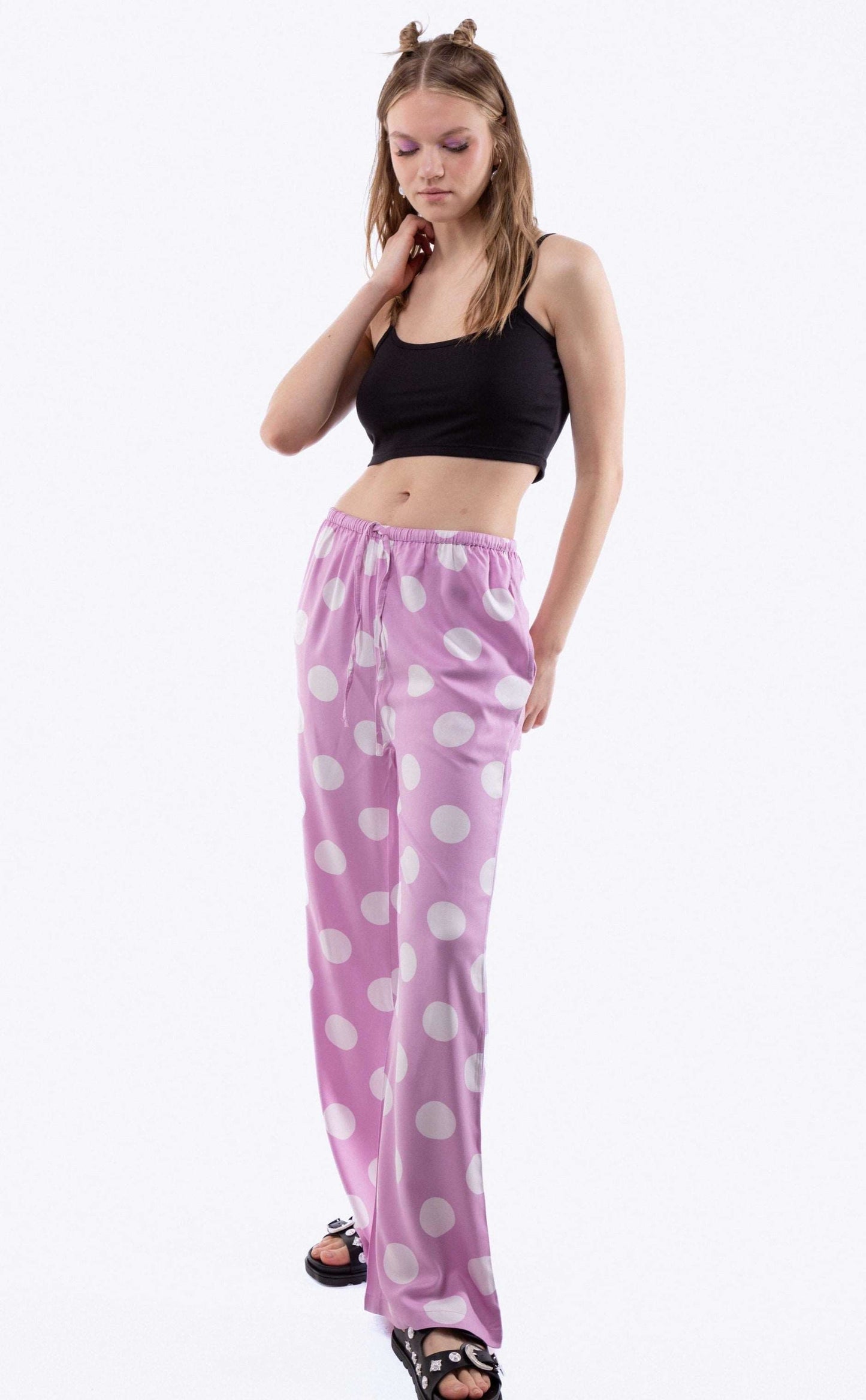 EVA Polka Dot Print Trousers