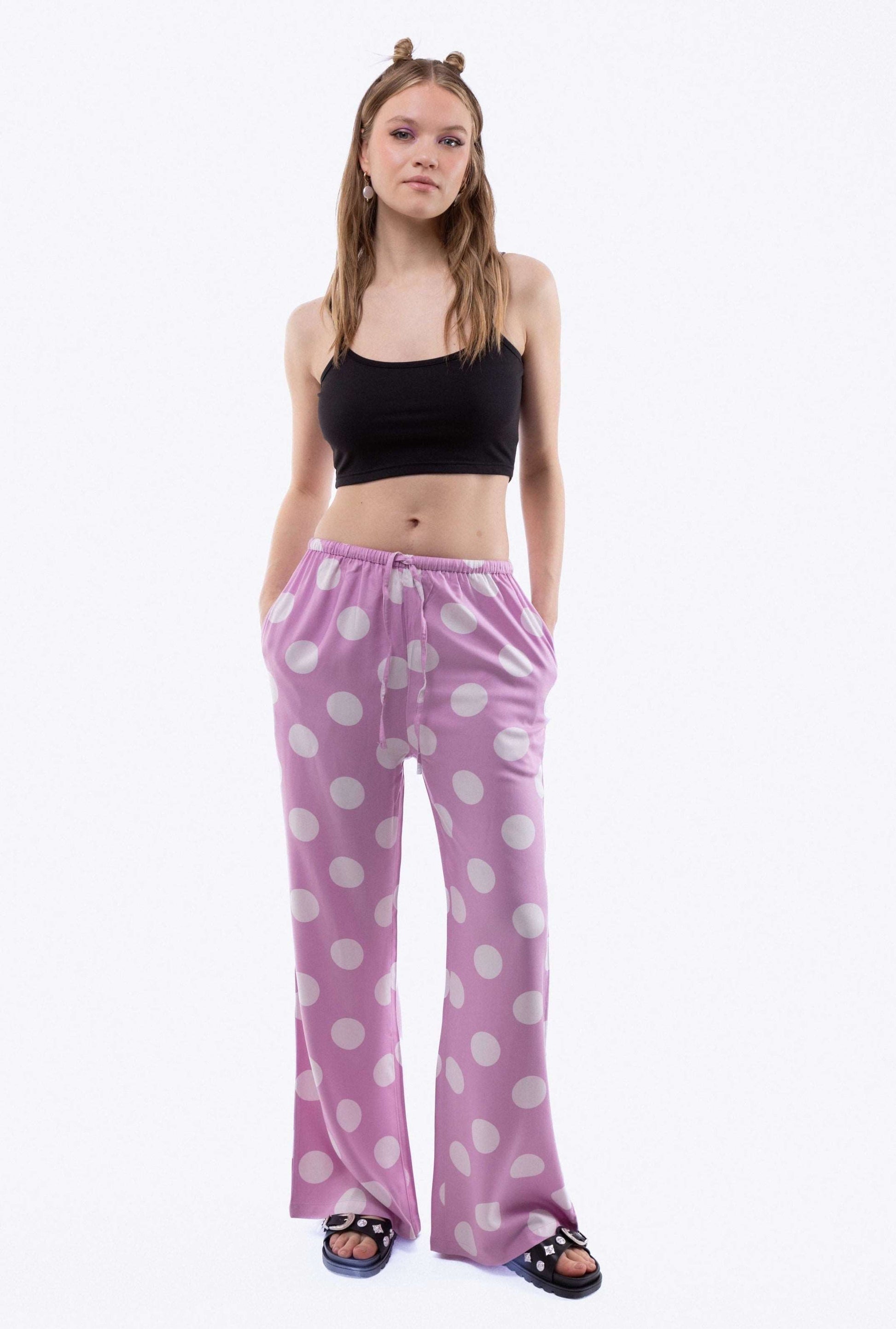 EVA Polka Dot Print Trousers