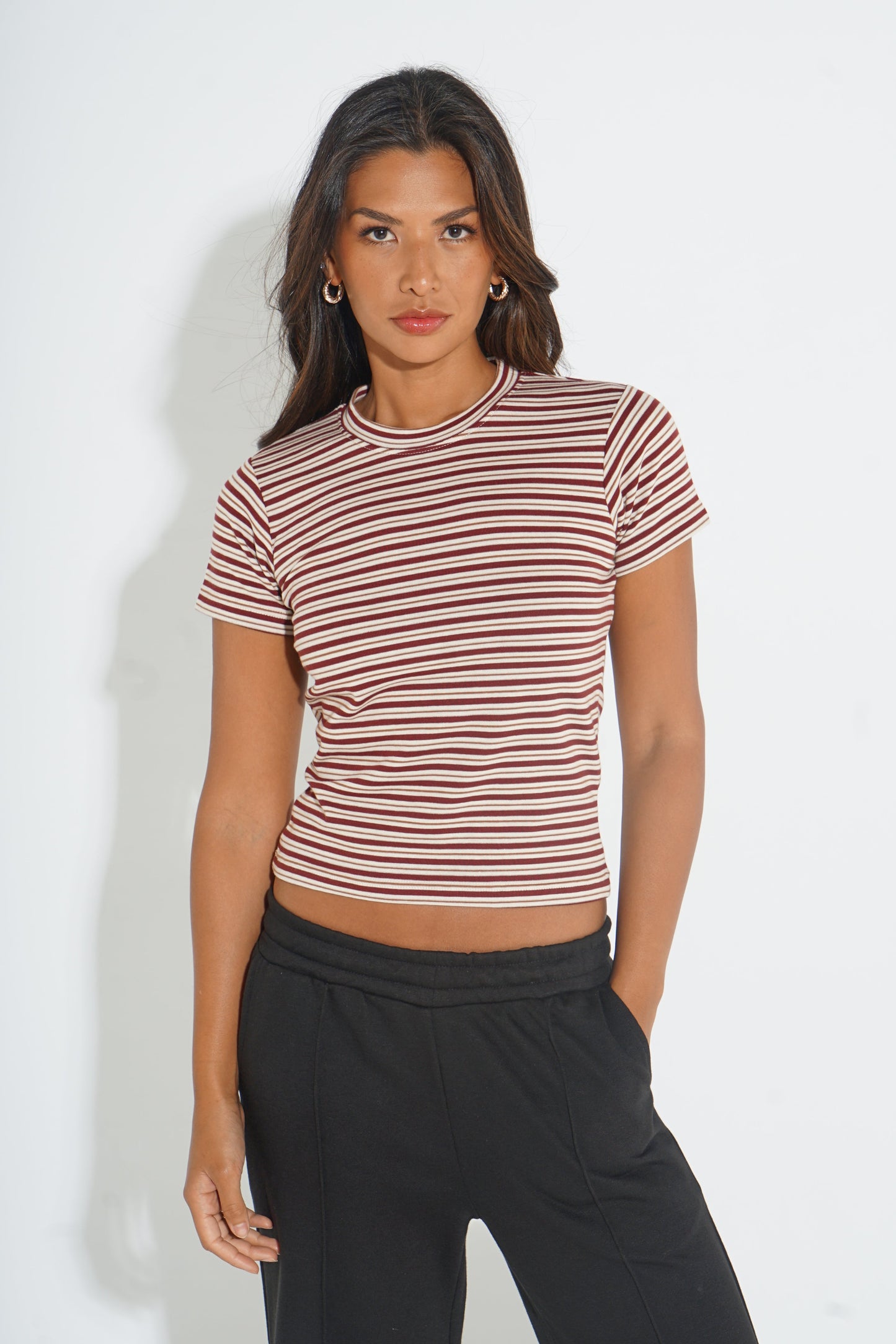 STRIPED SHORT-SLEEVE T-SHIRT SILKROAD DAUGHTERS