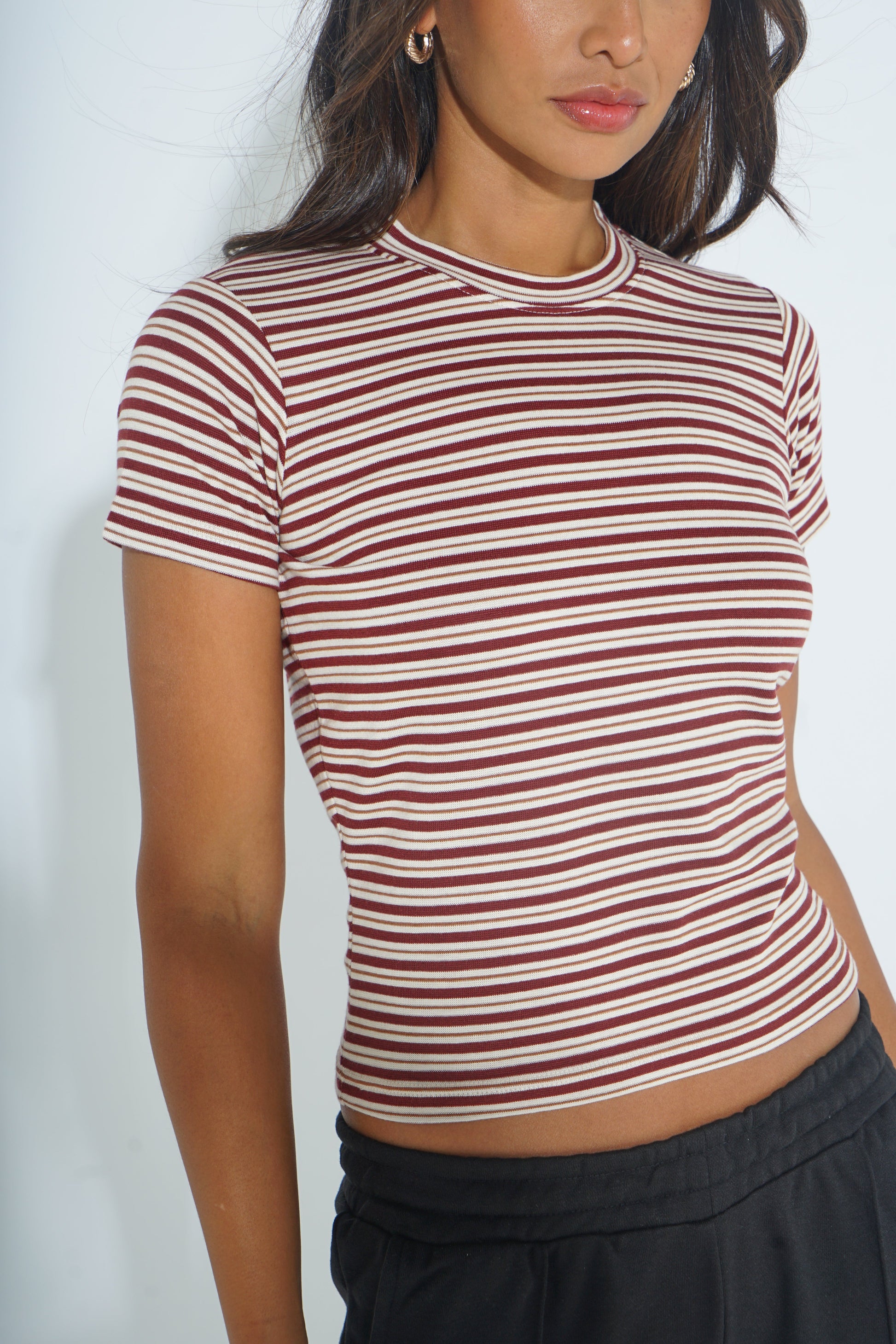 STRIPED SHORT-SLEEVE T-SHIRT SILKROAD DAUGHTERS