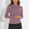  Stripe-Burgundy