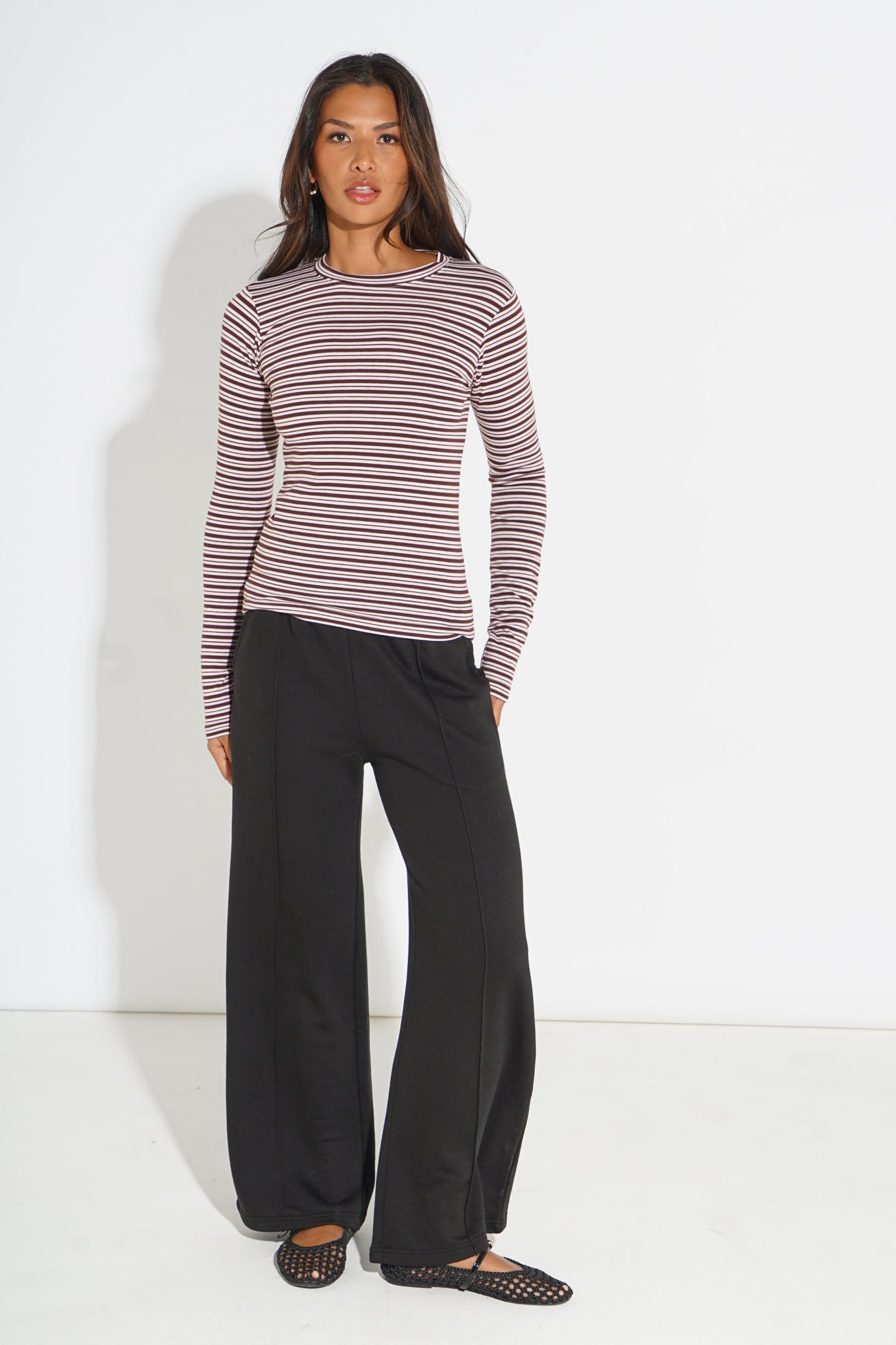 STRIPED LONG-SLEEVE TOP SILKROAD DAUGHTERS