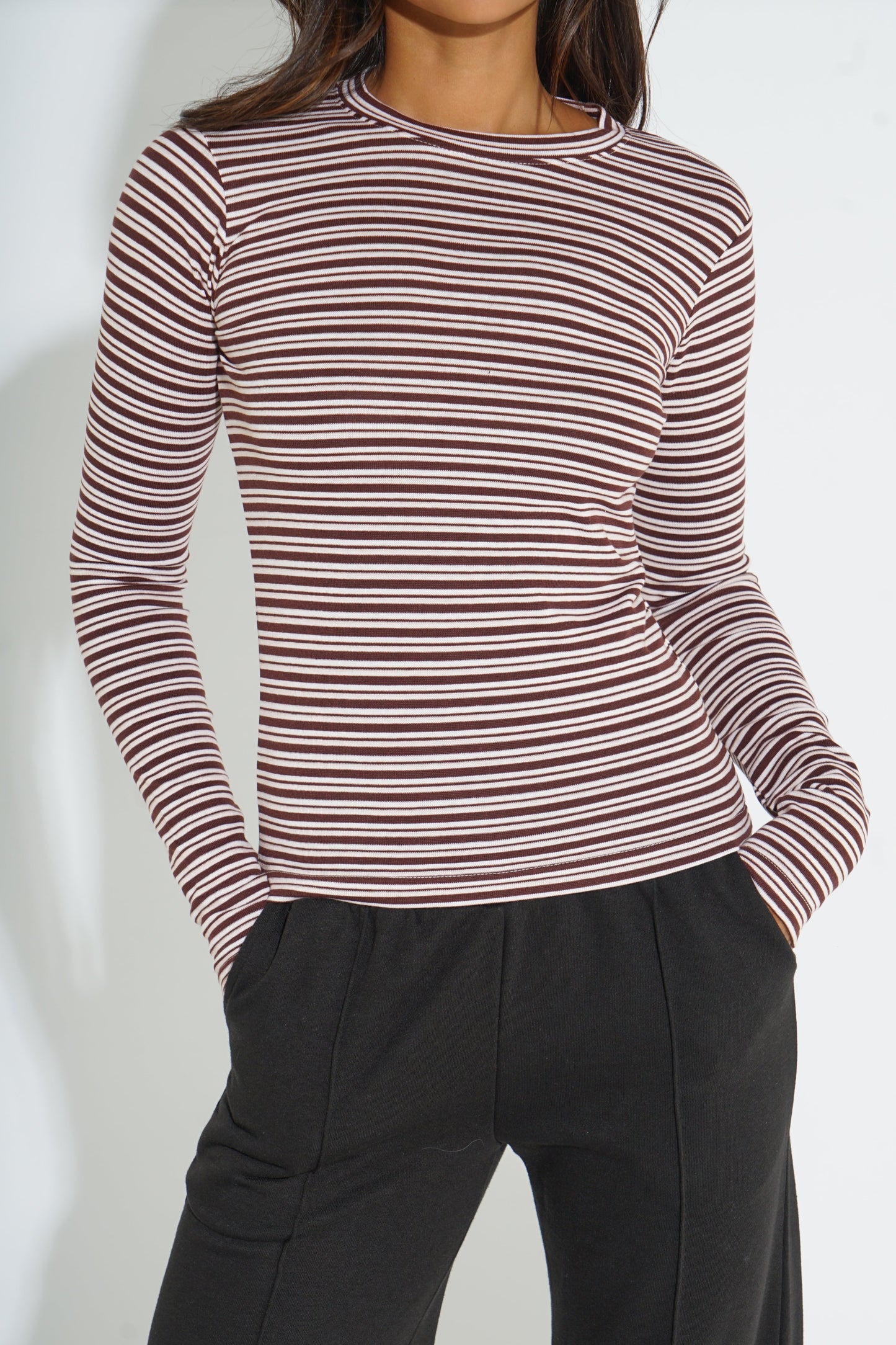 STRIPED LONG-SLEEVE TOP SILKROAD DAUGHTERS
