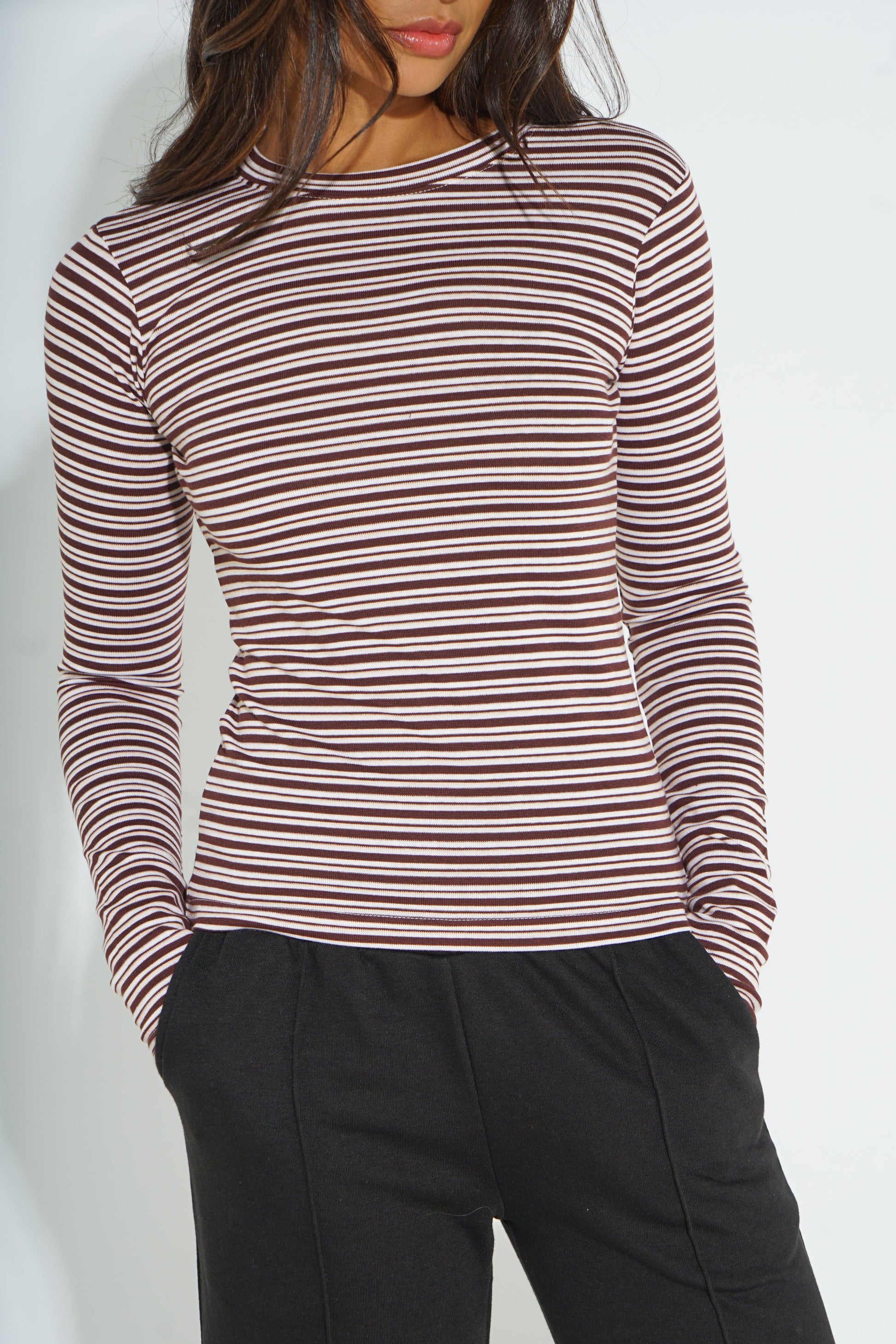 STRIPED LONG-SLEEVE TOP SILKROAD DAUGHTERS