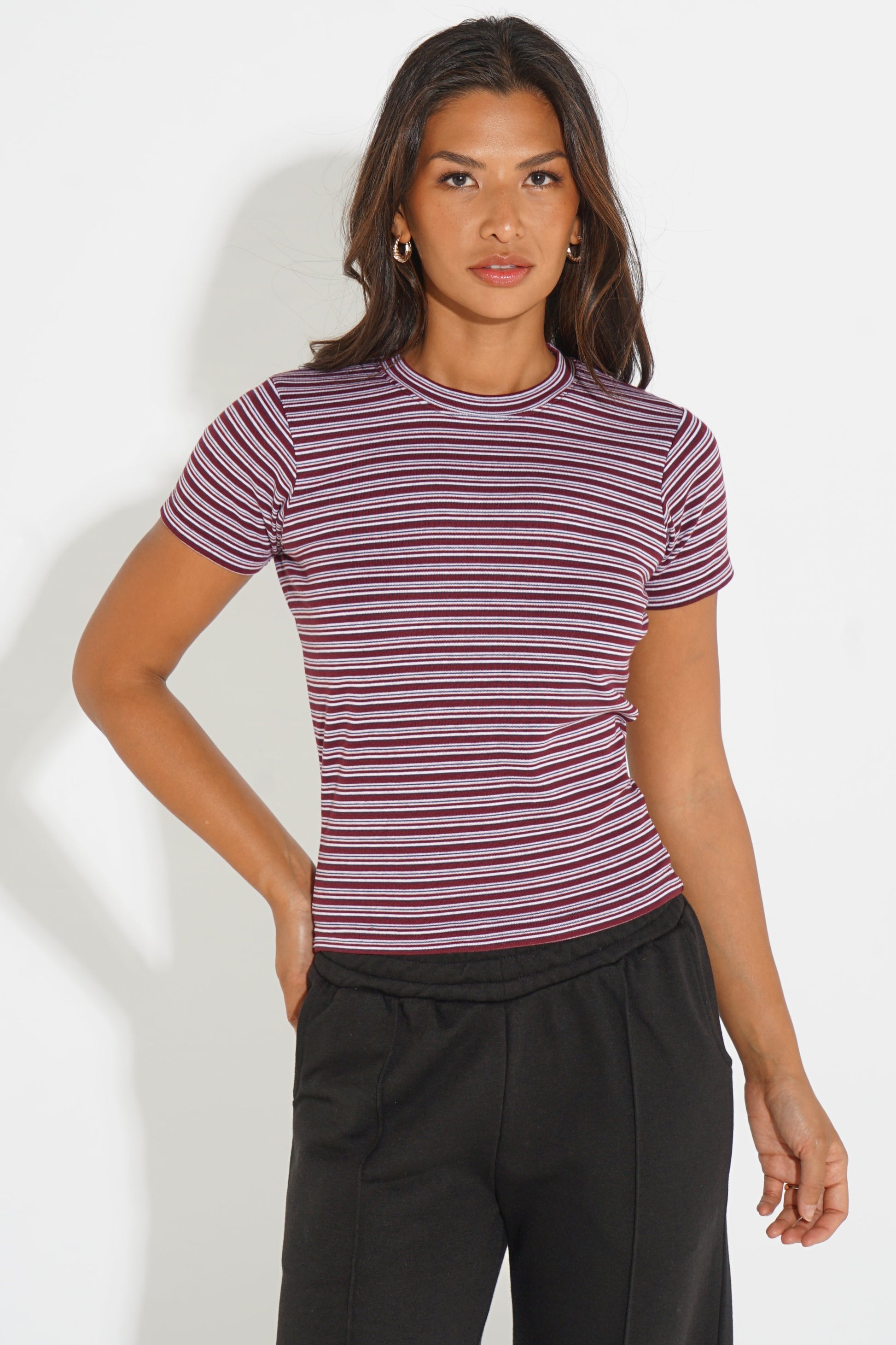 STRIPED SHORT-SLEEVE T-SHIRT SILKROAD DAUGHTERS