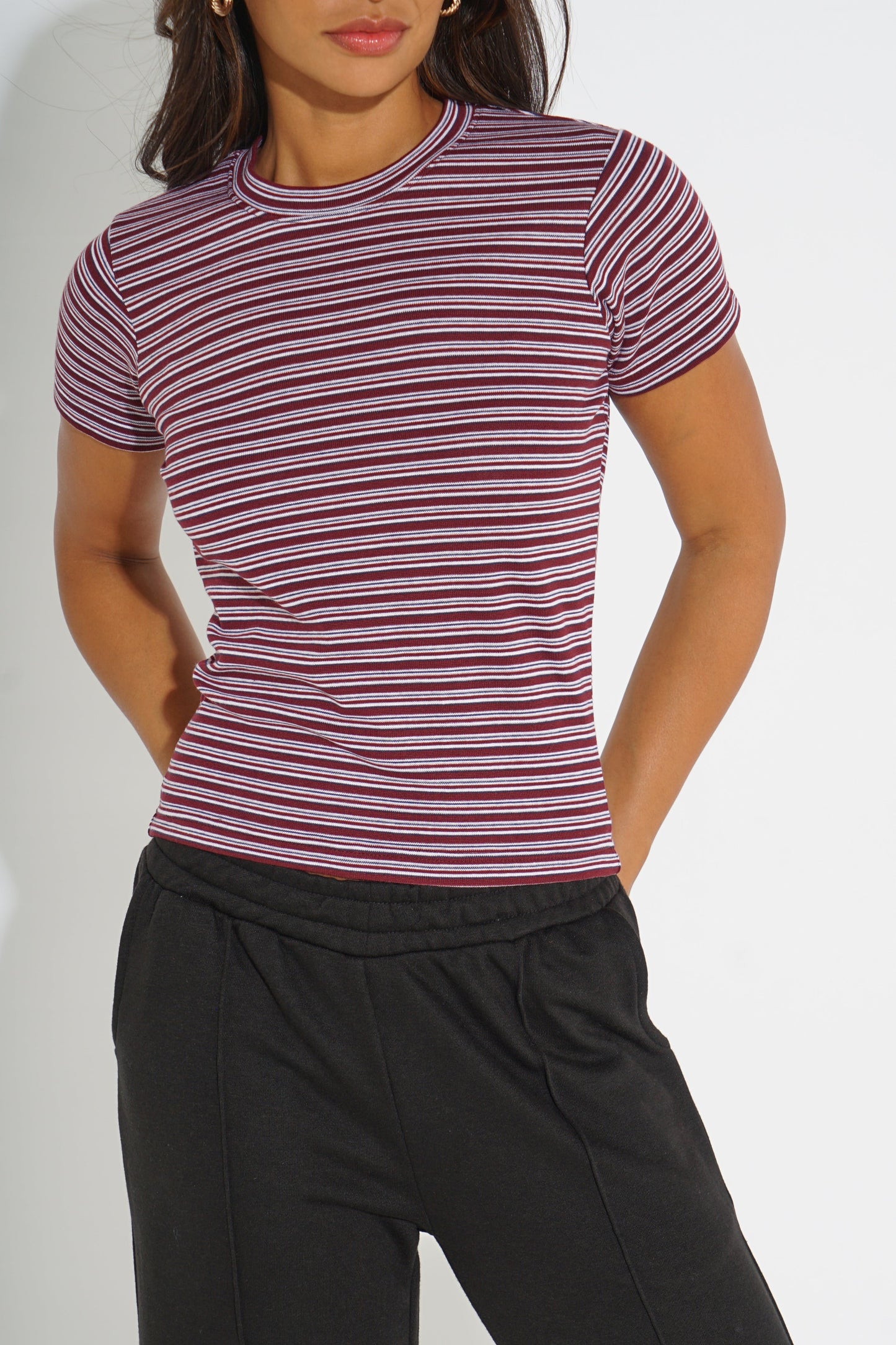 STRIPED SHORT-SLEEVE T-SHIRT SILKROAD DAUGHTERS