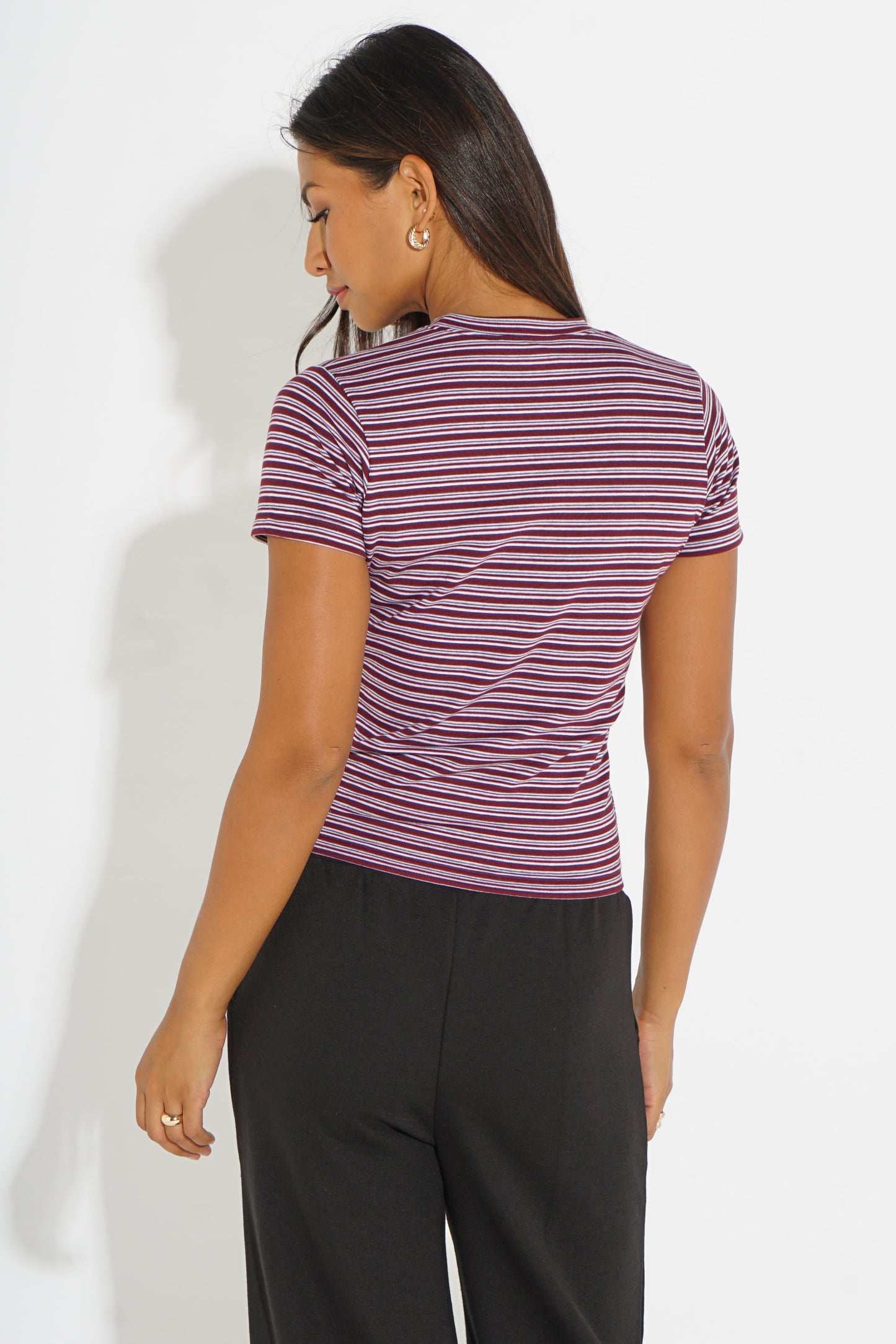 STRIPED SHORT-SLEEVE T-SHIRT SILKROAD DAUGHTERS