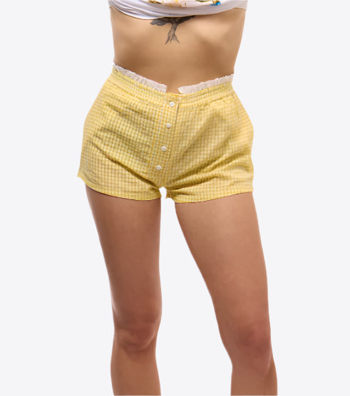 GINGHAM BOXER SHORTS SILKROAD DAUGHTERS