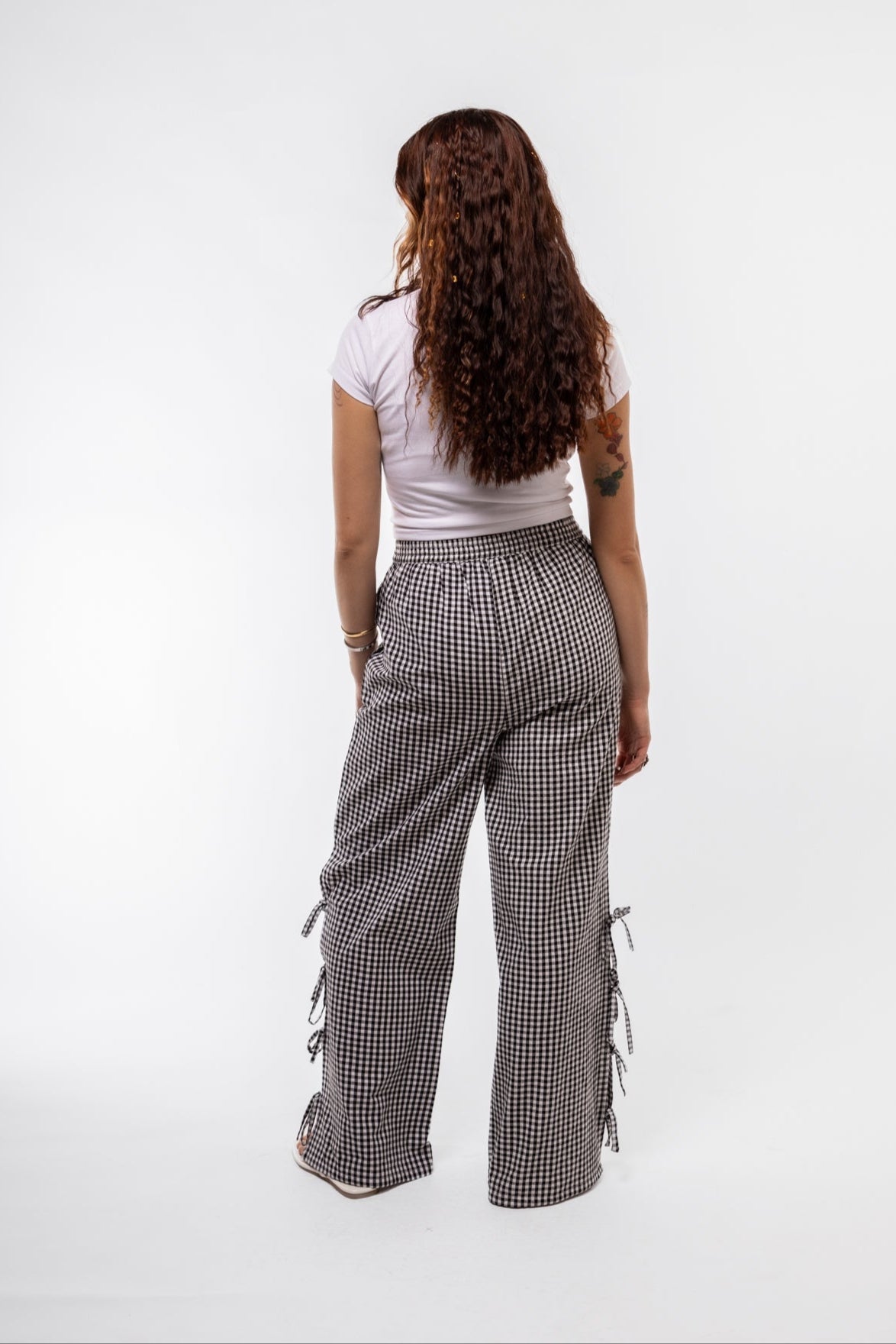 Back view of cropped graphic tee highlighting soft jersey fabric and everyday comfort


