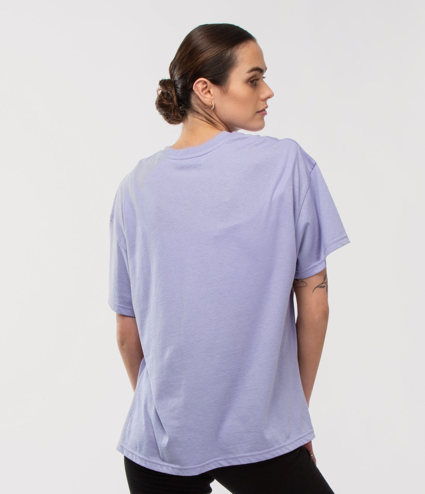 Lilac Brooklyn Print Oversized Tee