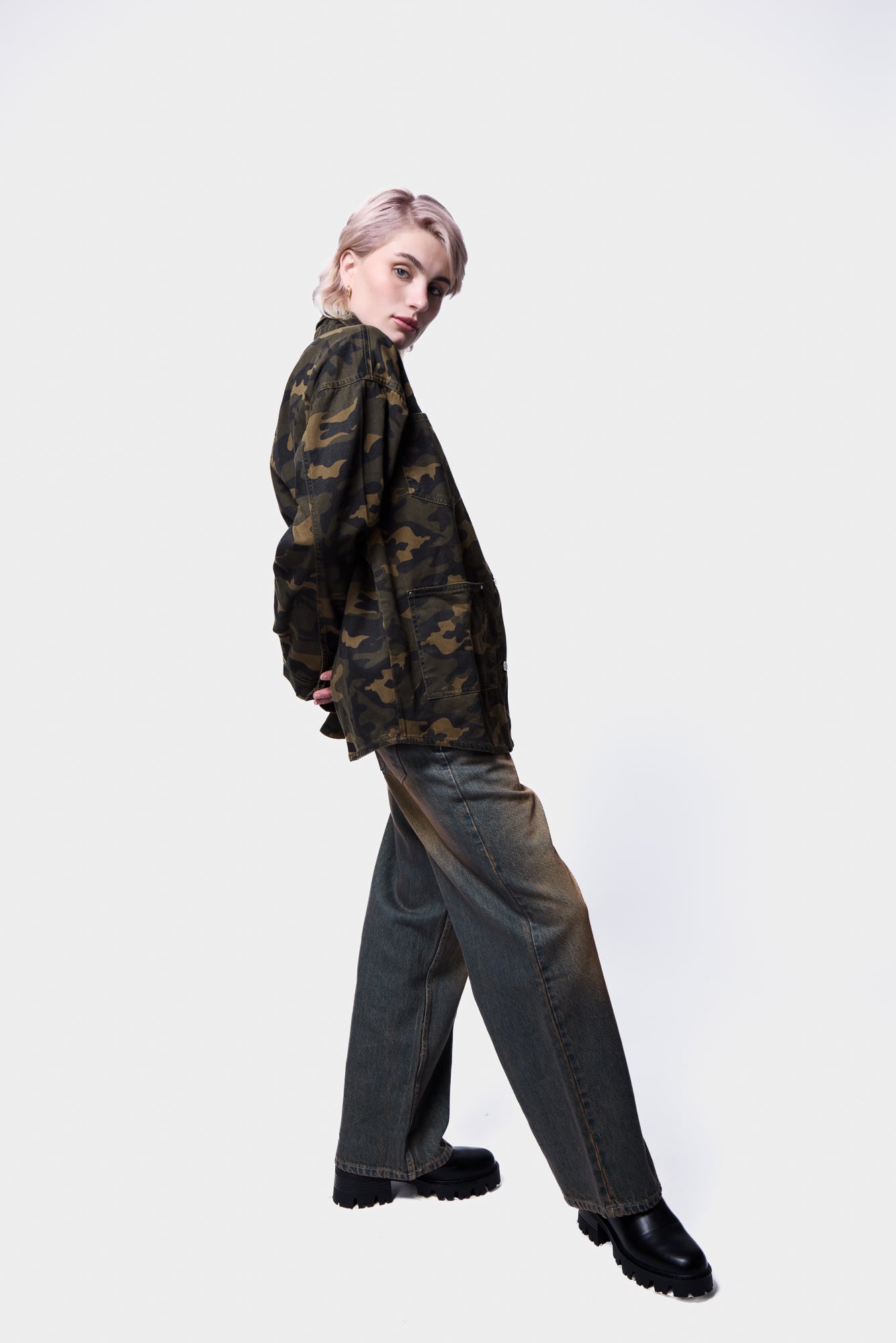 Camo Oversized Jacket SILKROAD DAUGHTERS