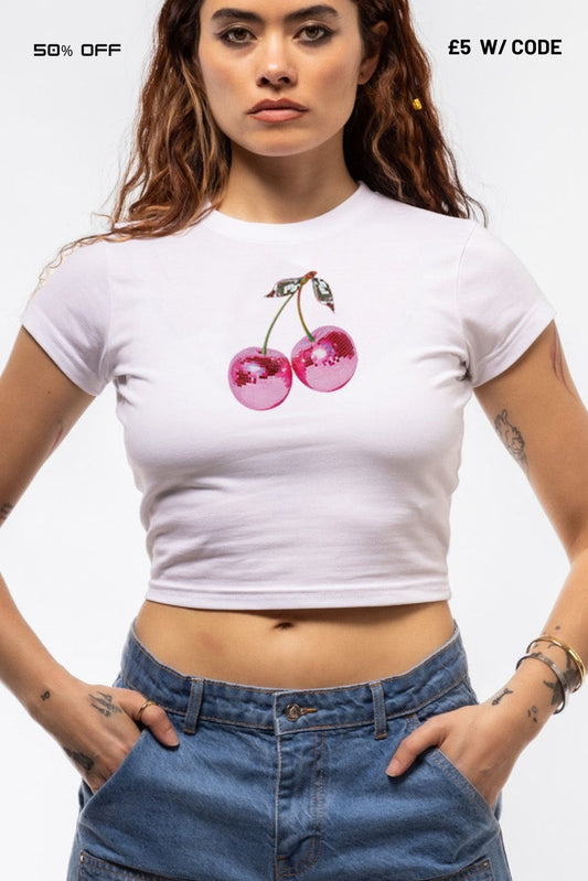DISCO CHERRIES TEE SILKROAD DAUGHTERS