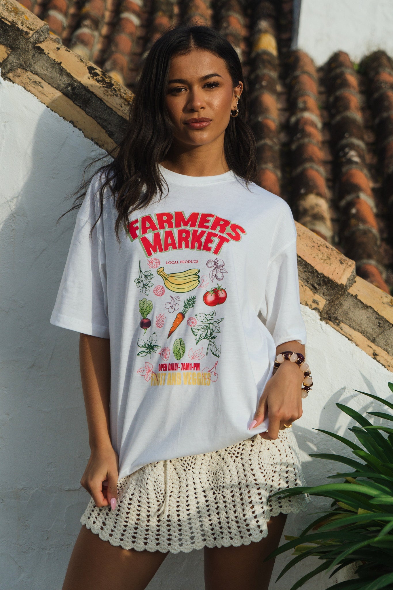 'FRUIT & VEG' OVERSIZED TEE SILKROAD DAUGHTERS