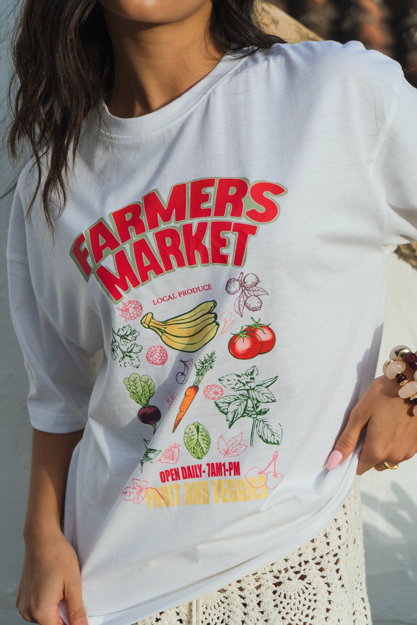 'FRUIT & VEG' OVERSIZED TEE SILKROAD DAUGHTERS