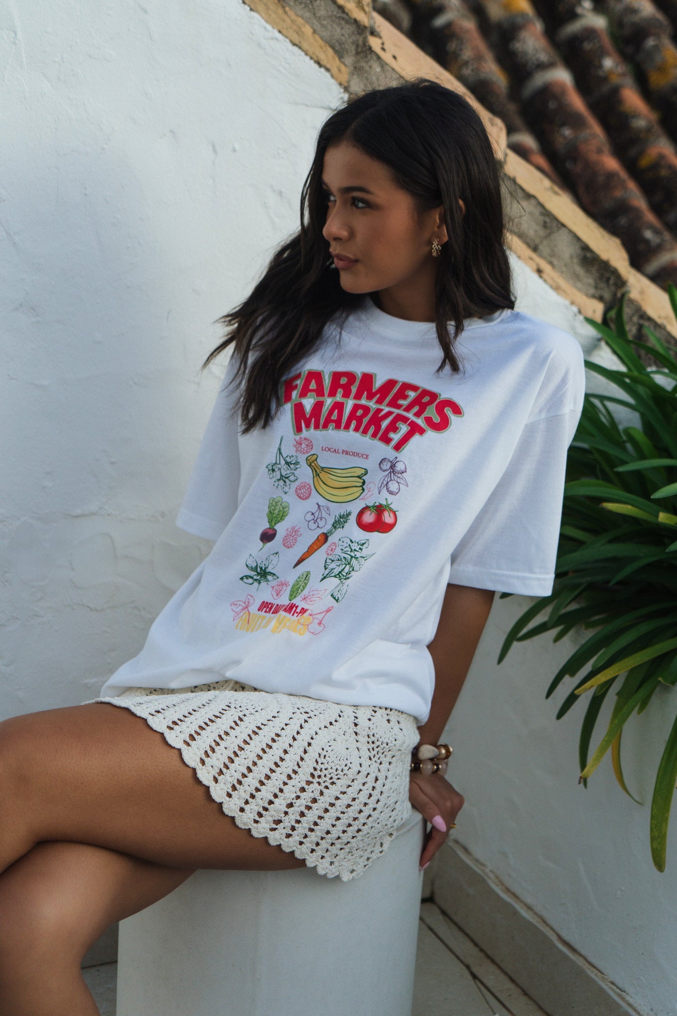 'FRUIT & VEG' OVERSIZED TEE SILKROAD DAUGHTERS