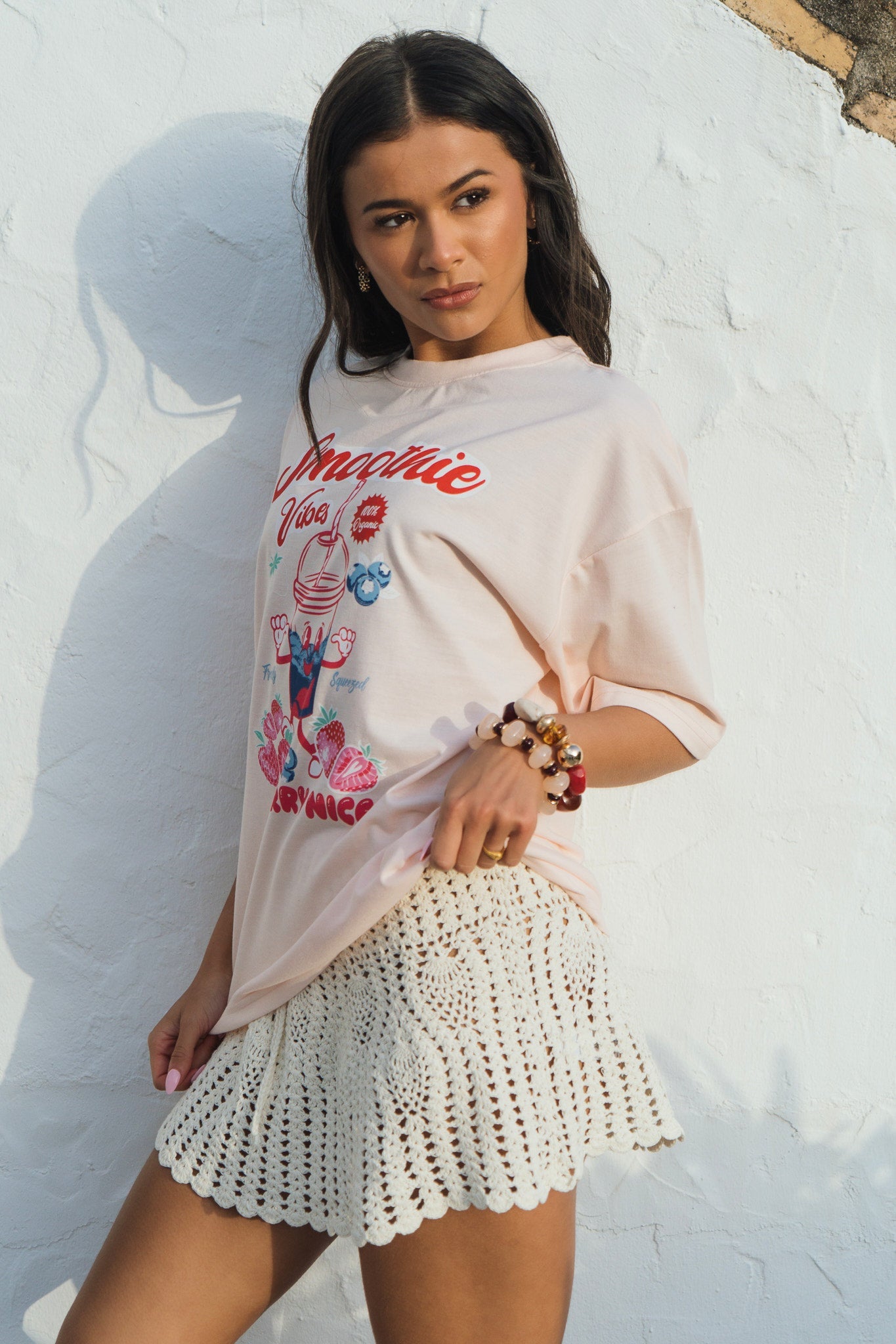 'SMOOTHIE VIBES' OVERSIZED TEE SILKROAD DAUGHTERS