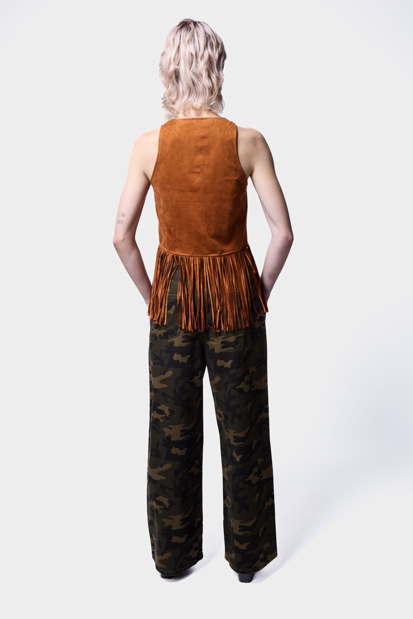 Suede Cowboy Tassel Waistcoat SILKROAD DAUGHTERS