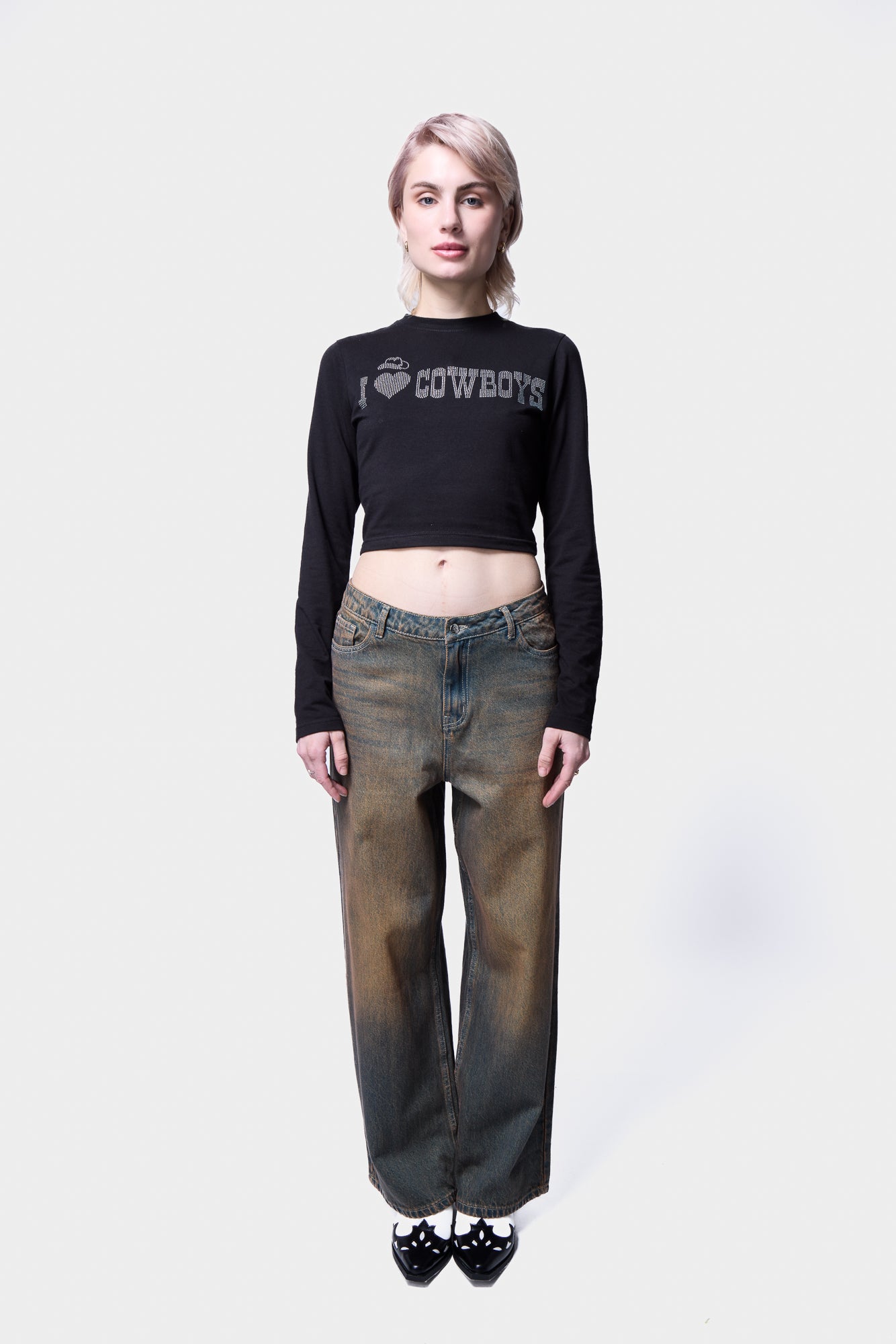 WIDE LEG DENIM JEANS IN SUN WASH BLUE SILKROAD DAUGHTERS