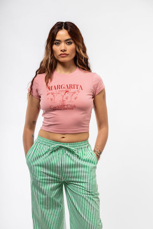 FRONT VIEW MARGARITA COCKTAIL GRAPHIC TEE 