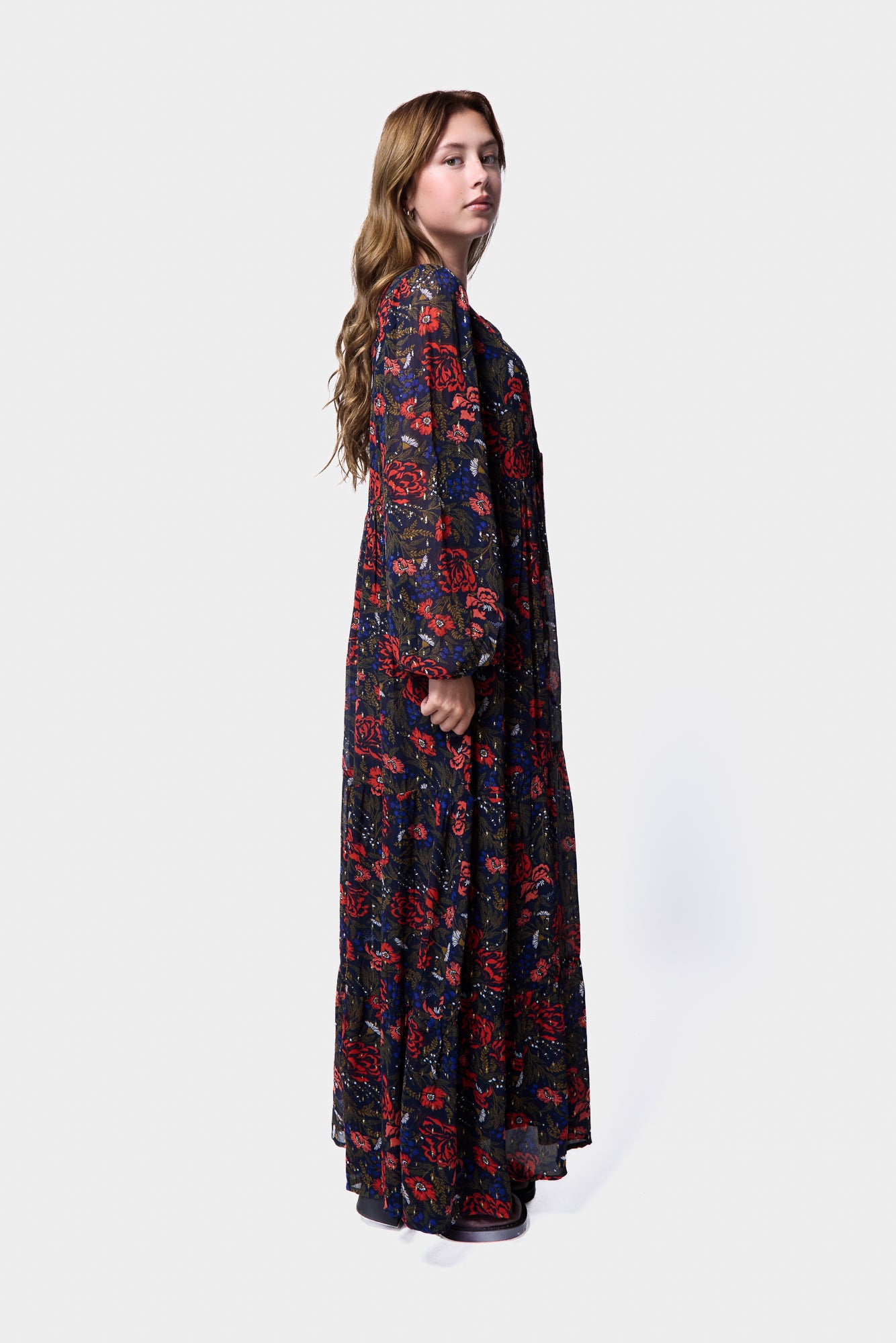 Printed Georgette Dress, SILKROAD DAUGHTERS