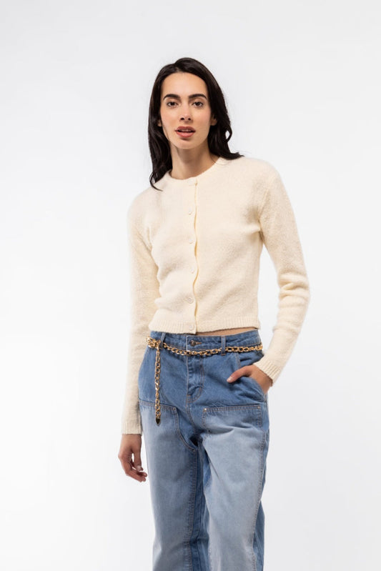 CREW NECK CARDIGAN SILKROAD DAUGHTERS