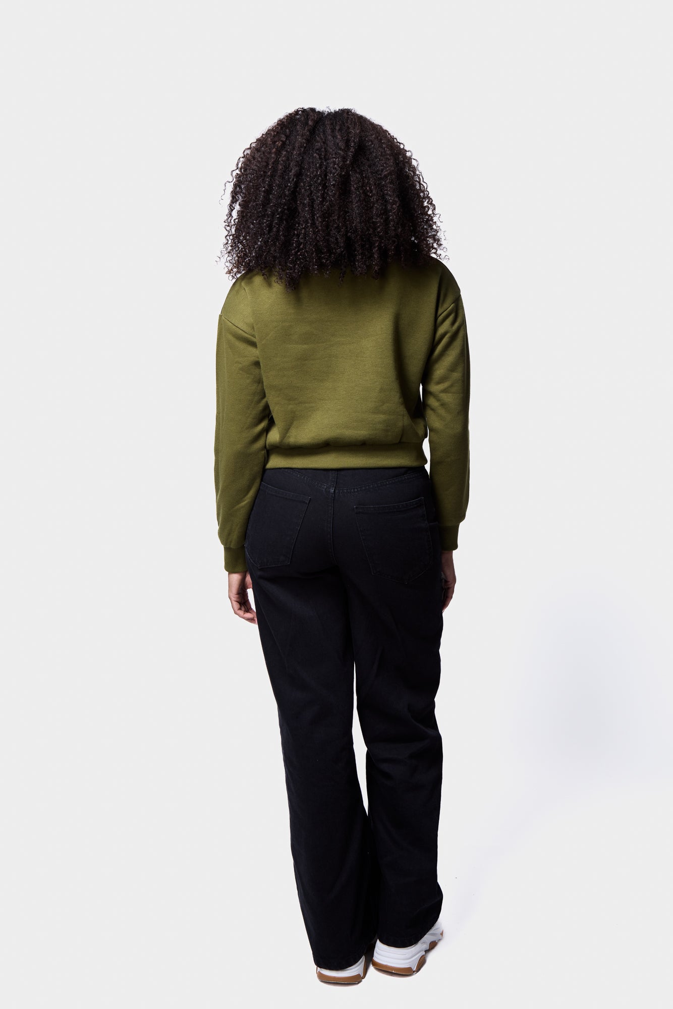 Cropped Crew Neck Sweatshirt SILKROAD DAUGHTERS