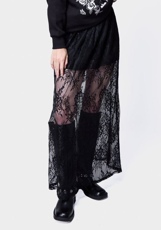 LONG LACE LAYERED SKIRT SILKROAD DAUGHTERS