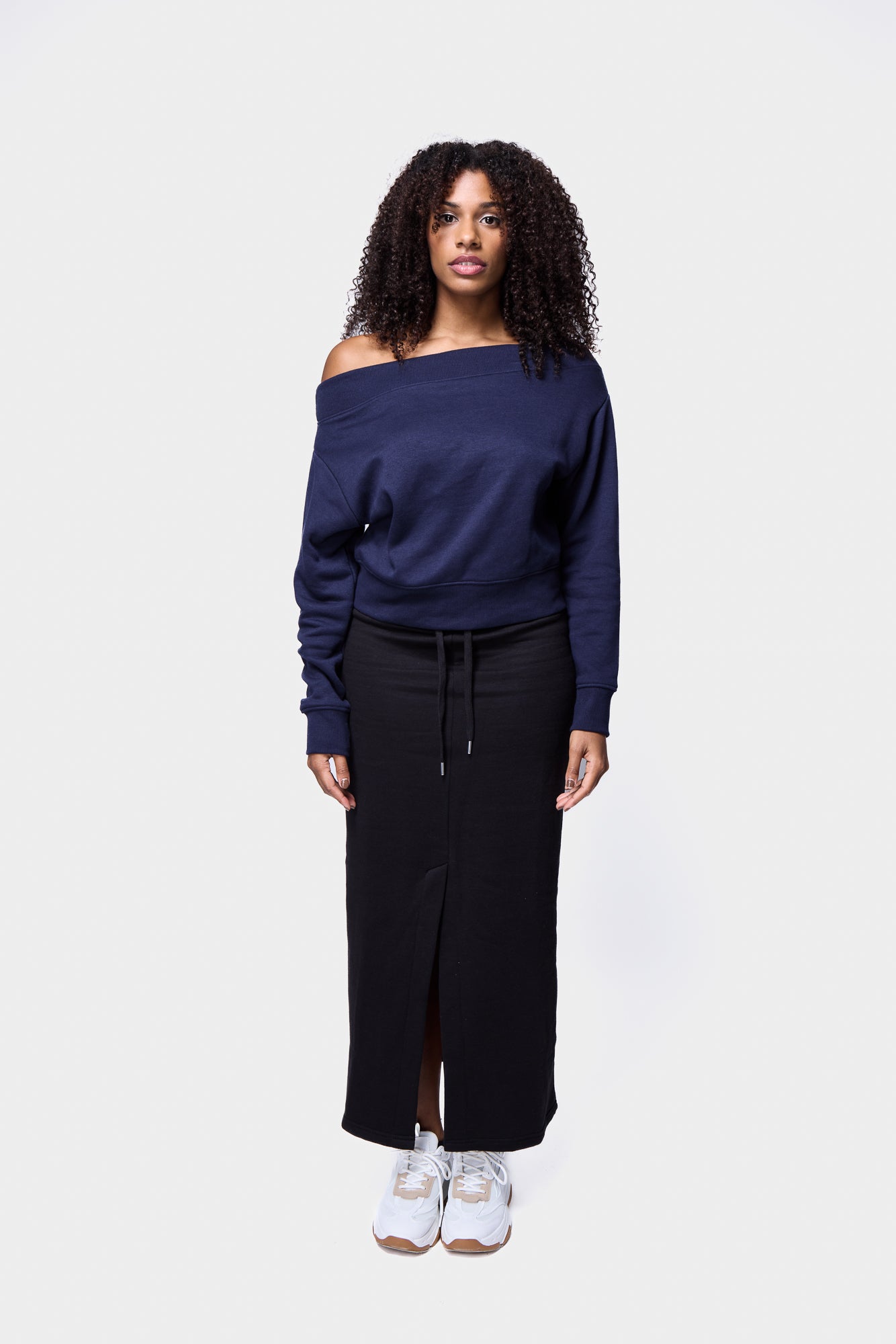 Off Shoulder Oversized Sweatshirt SILKROAD DAUGHTERS