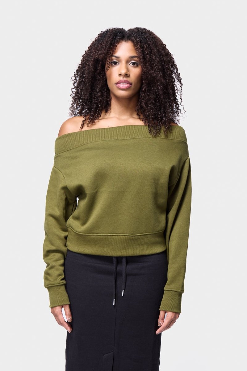 Off Shoulder Oversized Sweatshirt SILKROAD DAUGHTERS