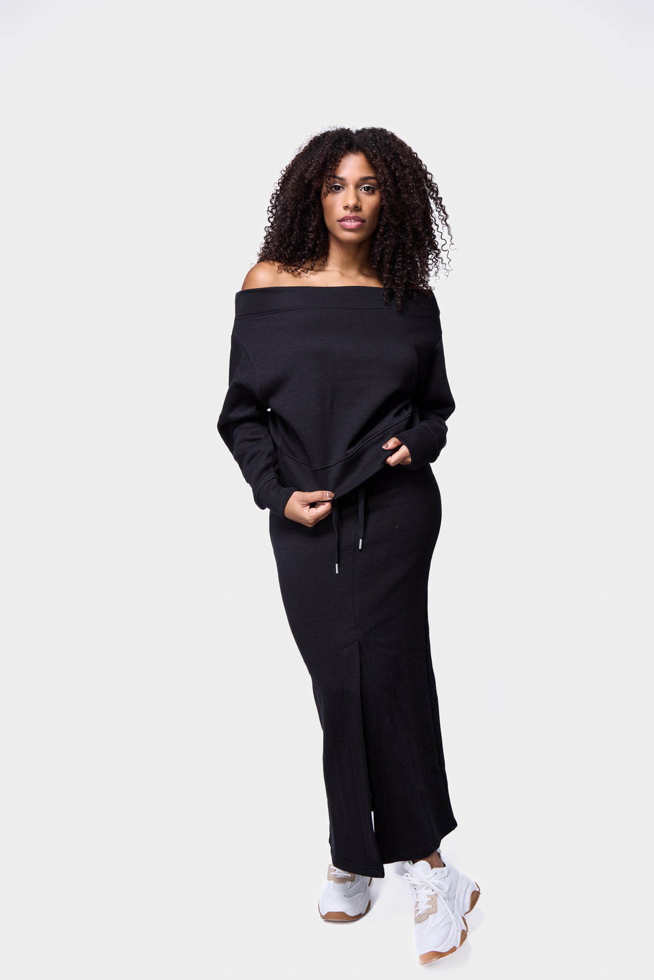 Off Shoulder Oversized Sweatshirt SILKROAD DAUGHTERS