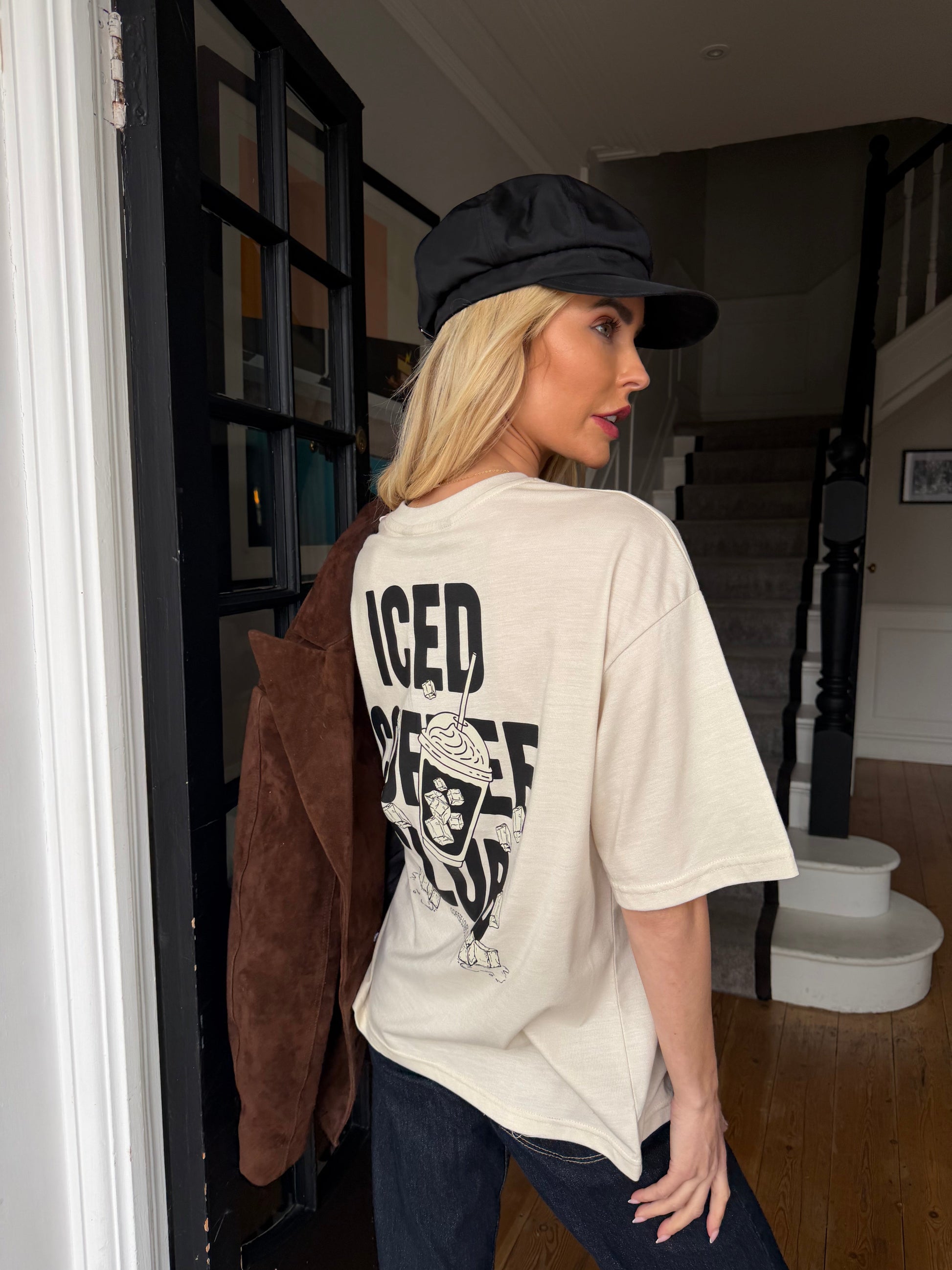 ICED COFFEE CLUB TEE SILKROAD DAUGHTERS